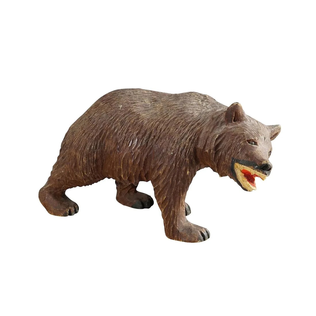Vintage Wooden Strolling Bear Handcarved in Brienz Ca. 1950 - 7