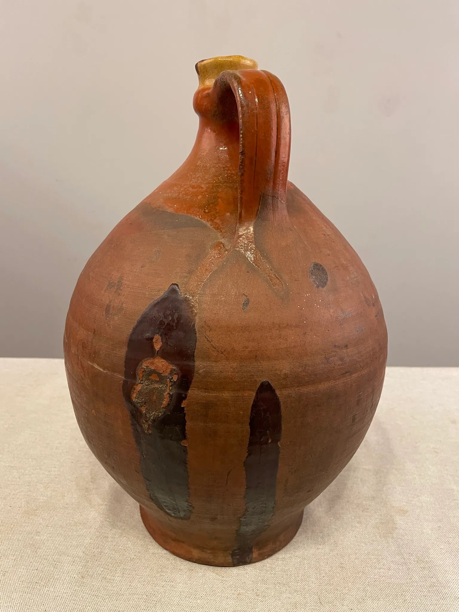 Early 19th Century French Terracotta Water Jug - 9