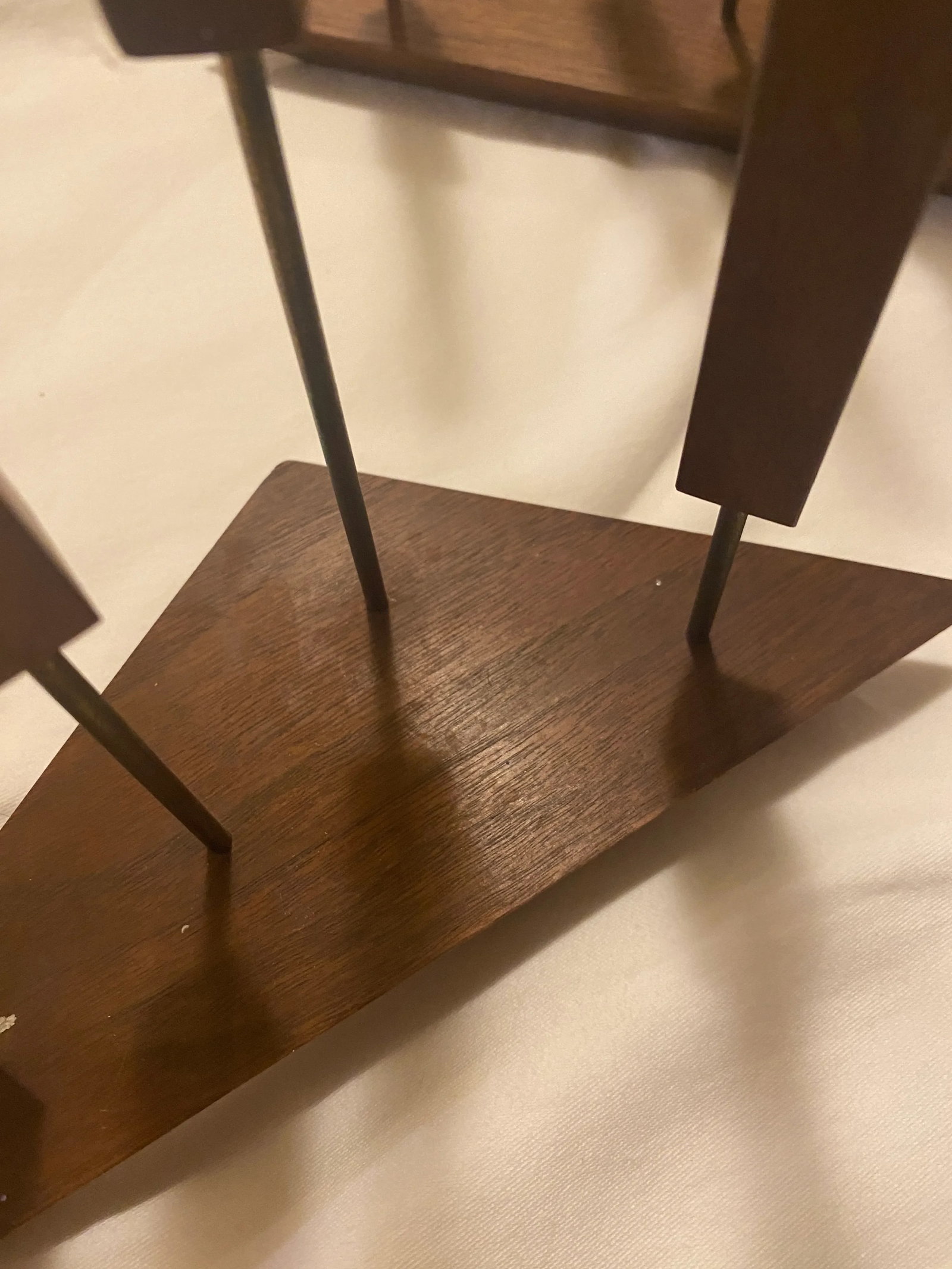 Pair of Swedish Teak Candle Holders - 10