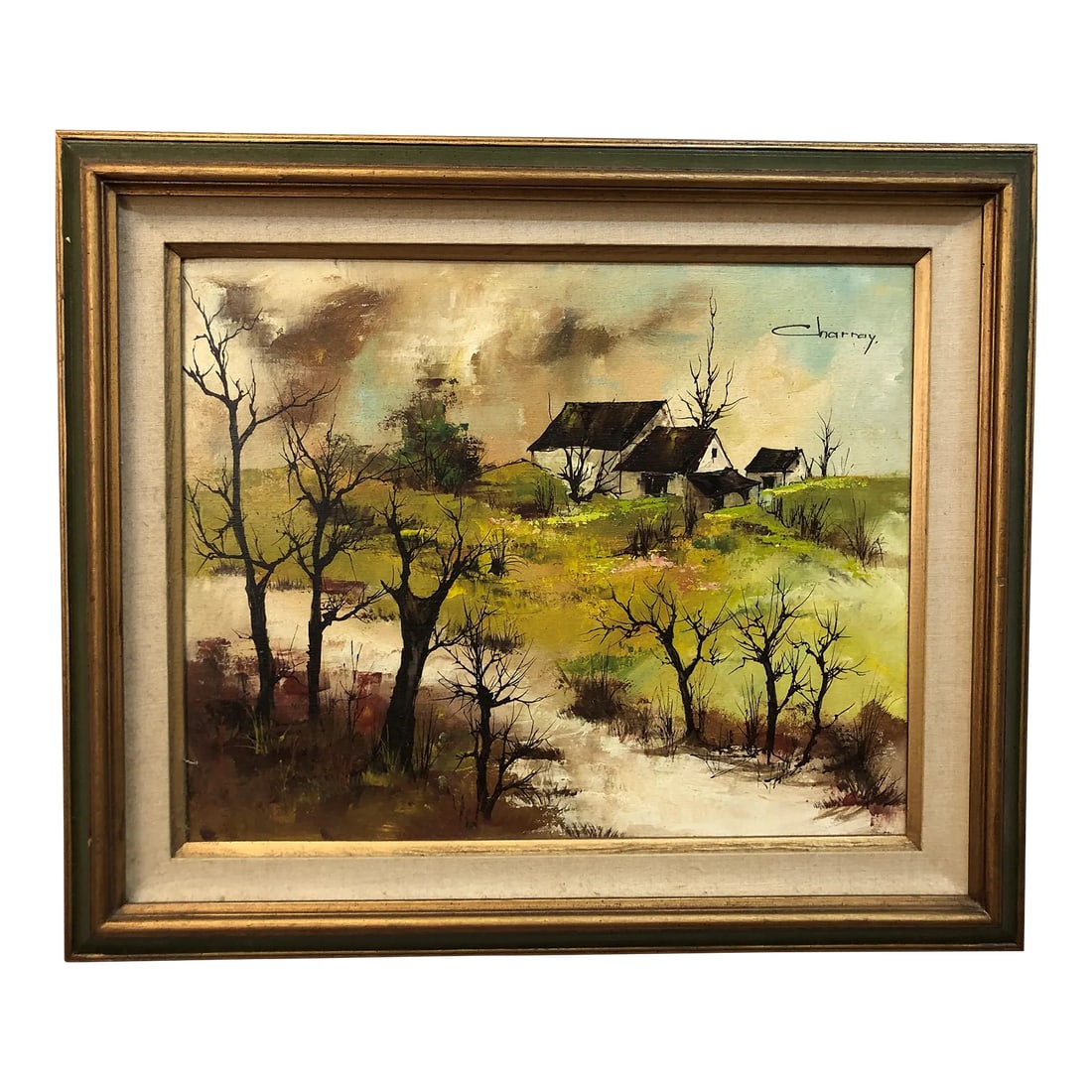 Early 20th Century Original Oil on Canvas Signed by Charray, Framed: Original Oil on Canvas, Signed by Charray - 25.5" x 20.5" Condition: Alterations: Unknown Imperfections: Some Imperfections Condition Notes: Good Condition. See pictures for more details. Materials &a