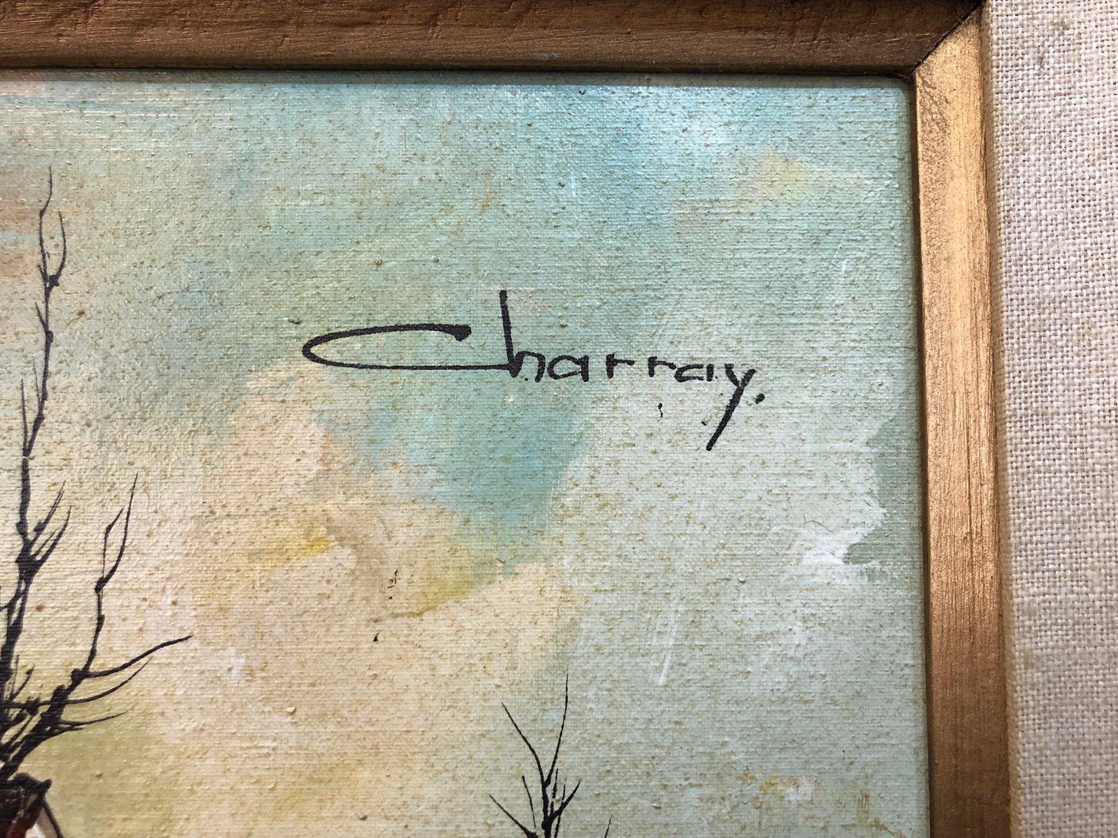 Early 20th Century Original Oil on Canvas Signed by Charray, Framed - 2