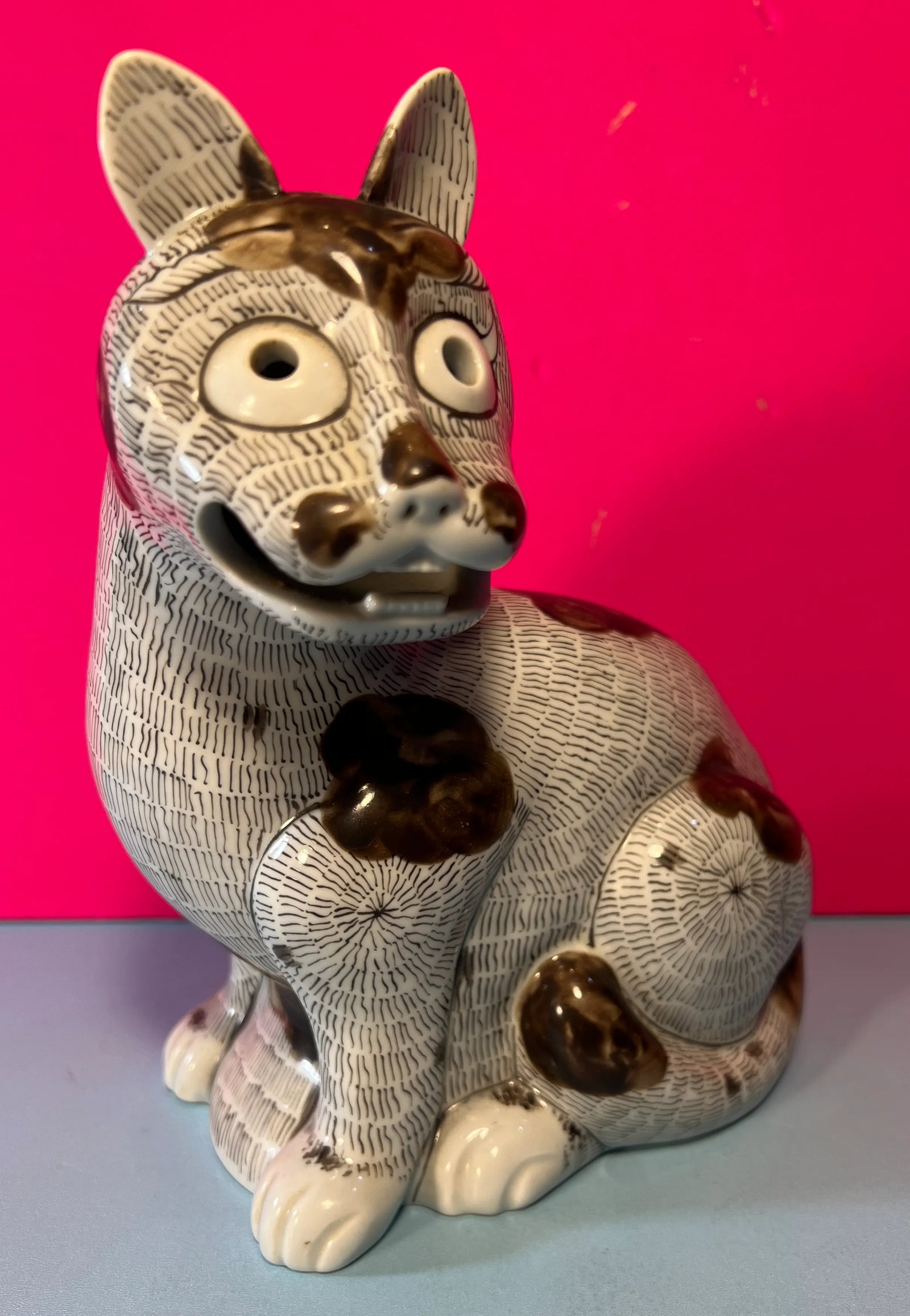 Rockefeller Collection Mottahedeh Porcelain Cat - 2