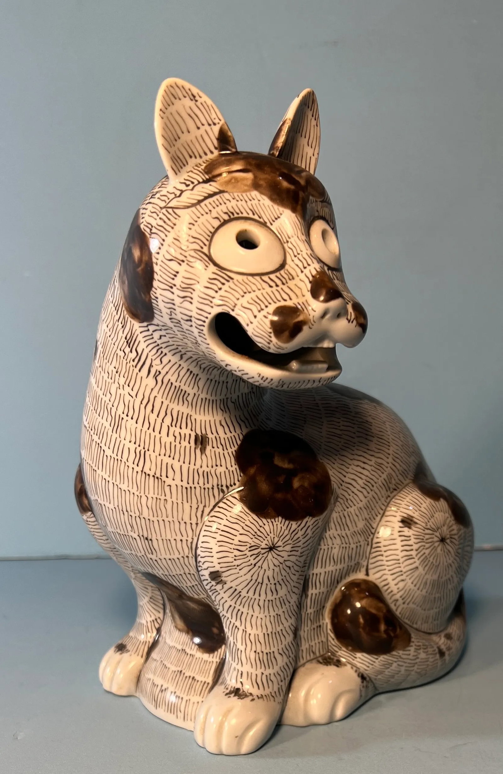 Rockefeller Collection Mottahedeh Porcelain Cat - 3