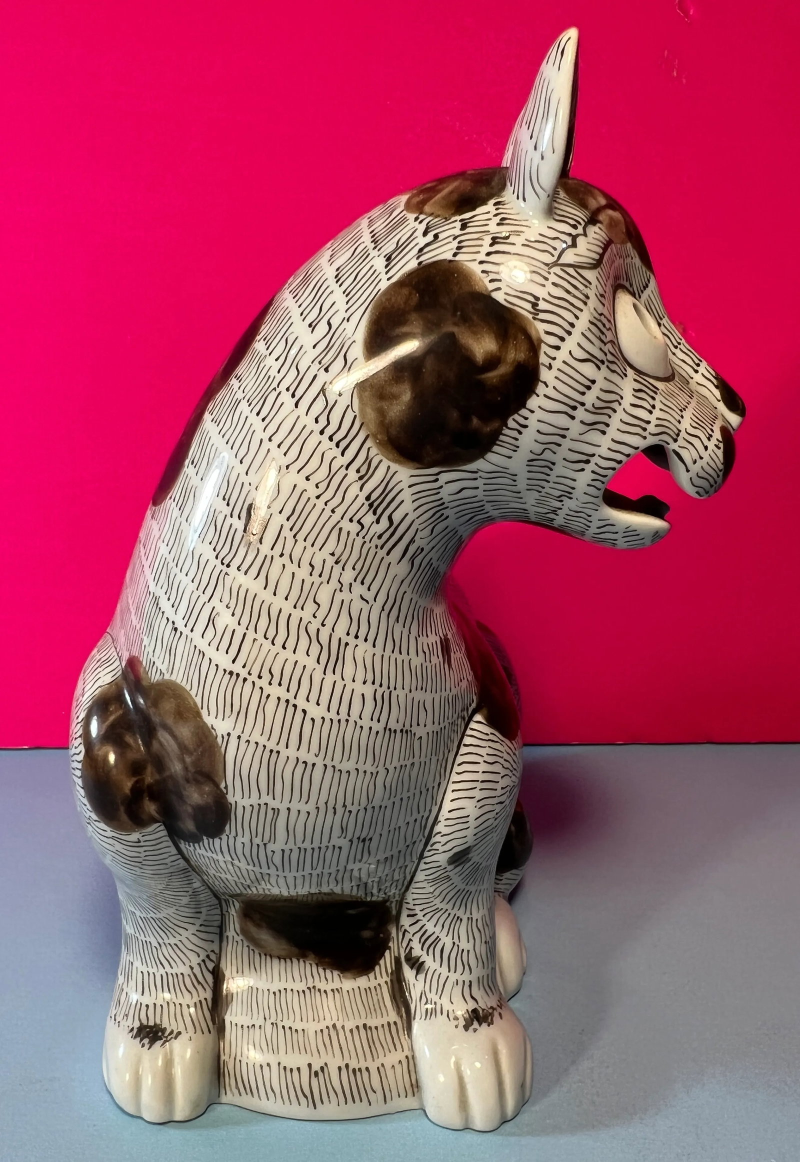 Rockefeller Collection Mottahedeh Porcelain Cat - 6