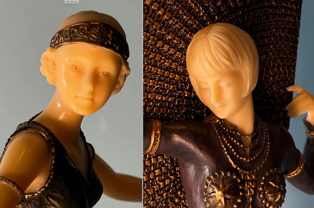 Art Deco Ivorine Figurine Dancers - a Pair - 3