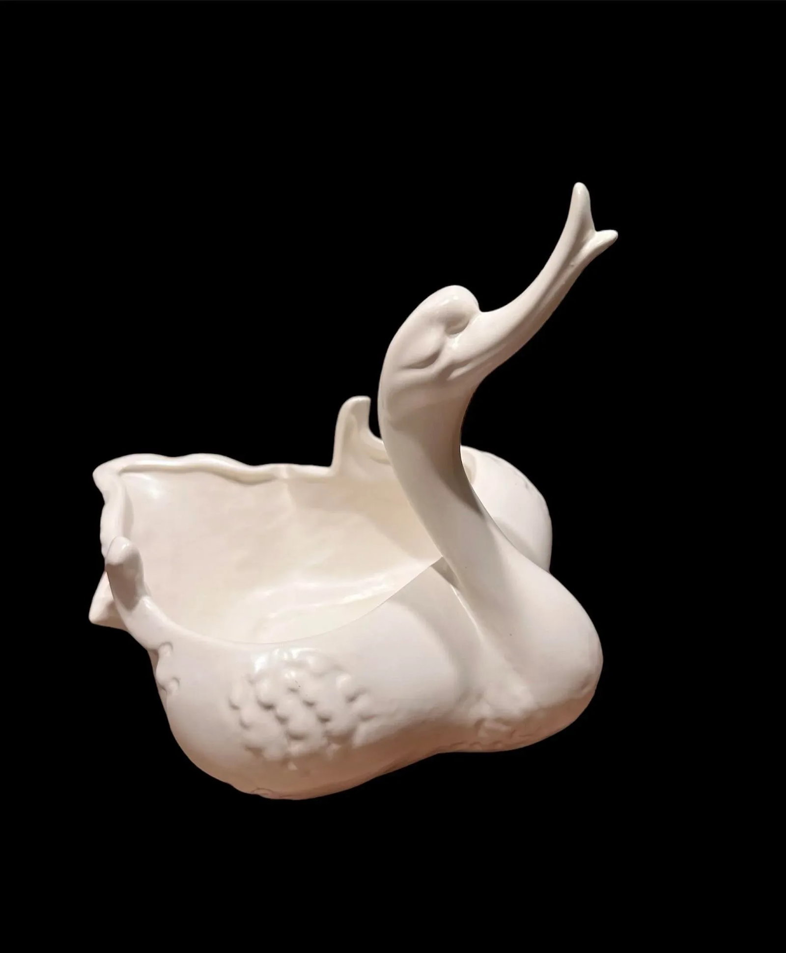 Vintage White Swan Hull Art Pottery 23 Usa Ceramic - 11