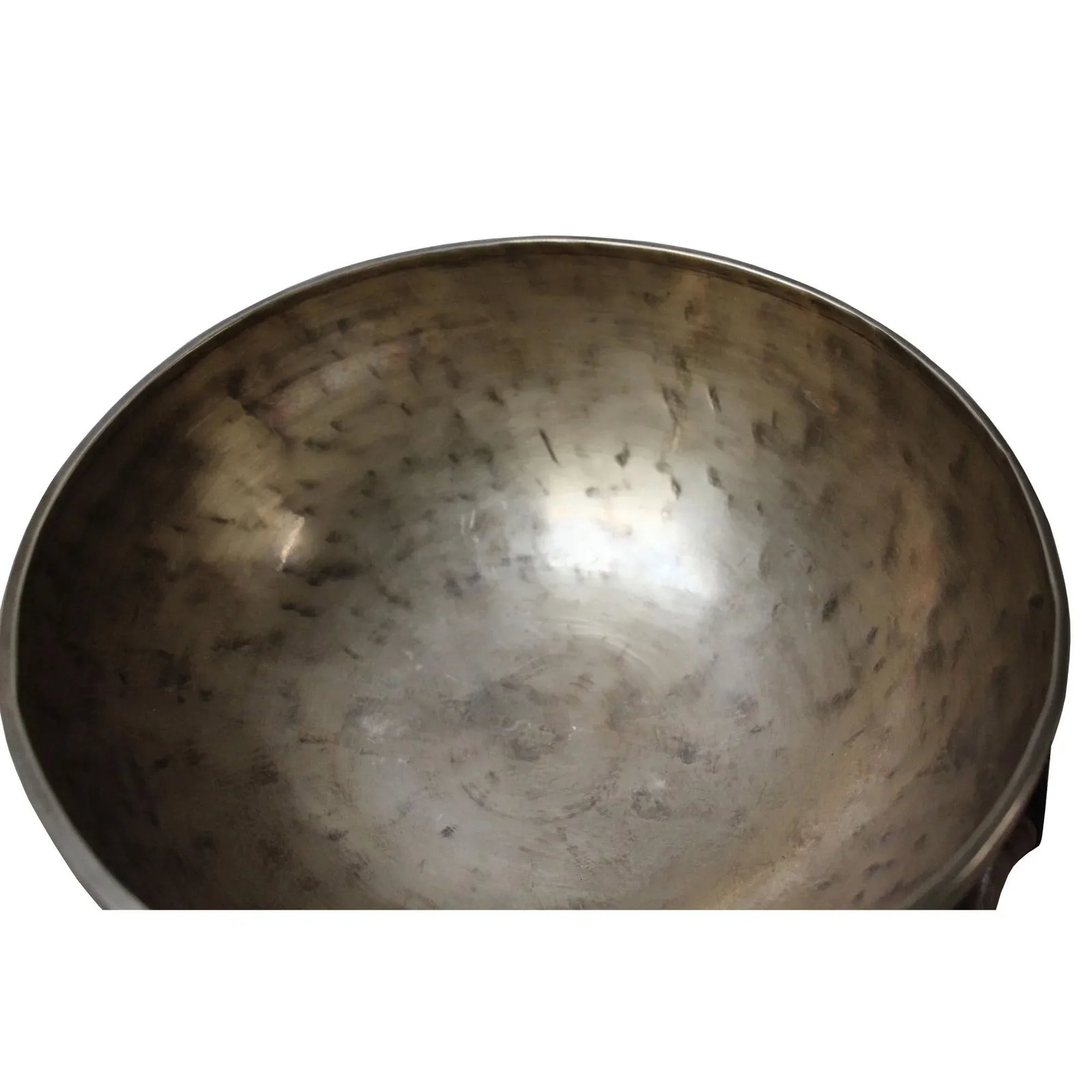Handmade Metal Punch Marks Singing Bowl - 4