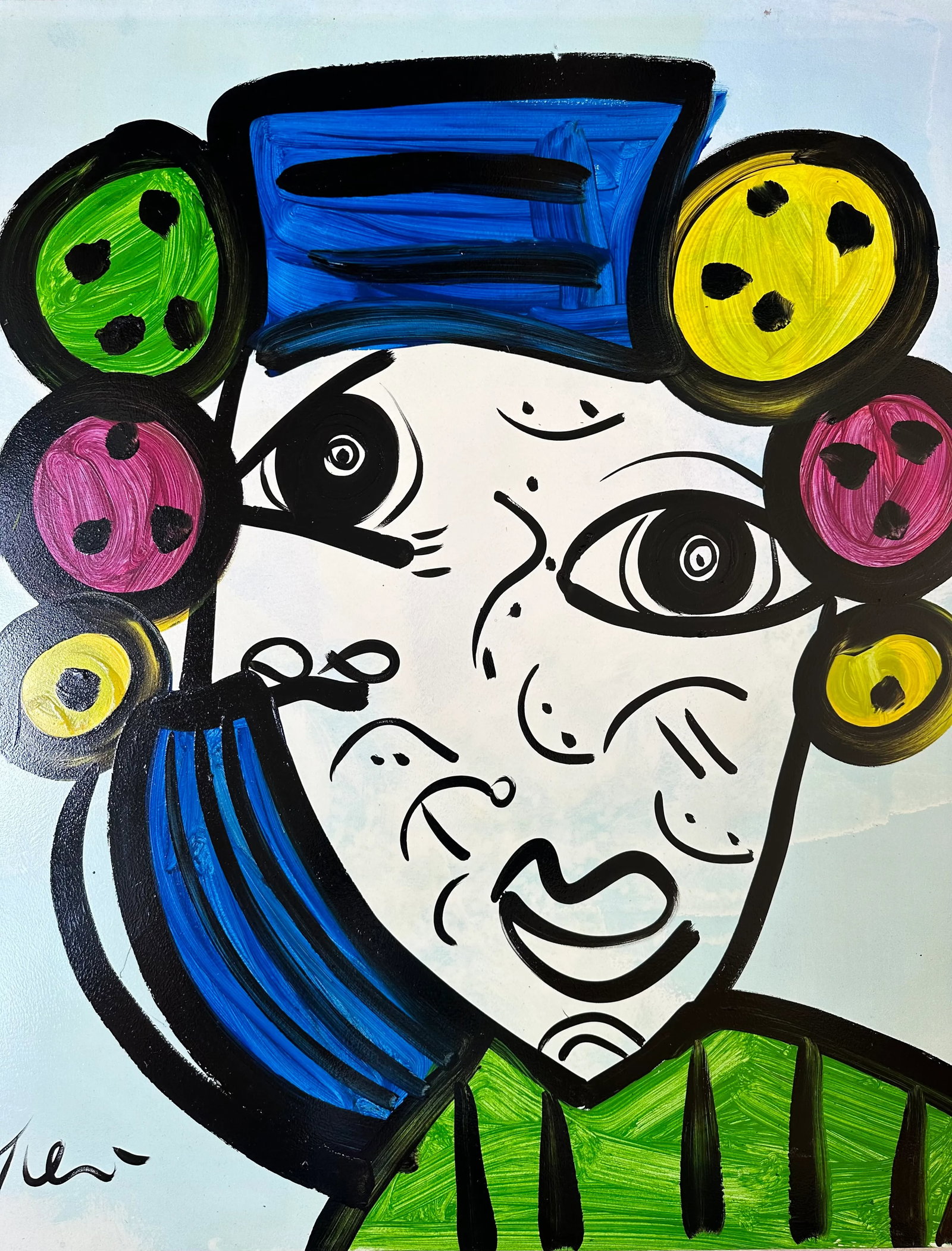 Large Abstract Portrait Painting by Peter Keil - 4