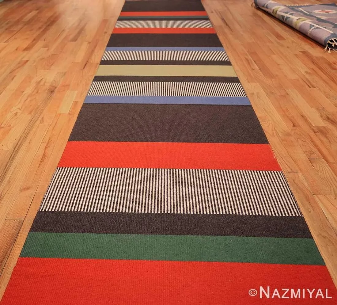 Nazmiyal Collection Vintage Scandinavian Runner Rug by Gunilla Lagerhem Ullberg - 2