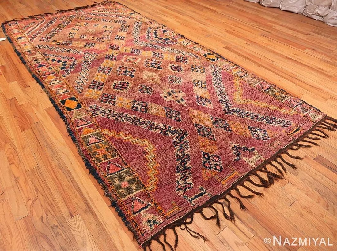 Nazmiyal Collection Vintage Folk Art Moroccan Rug - 2