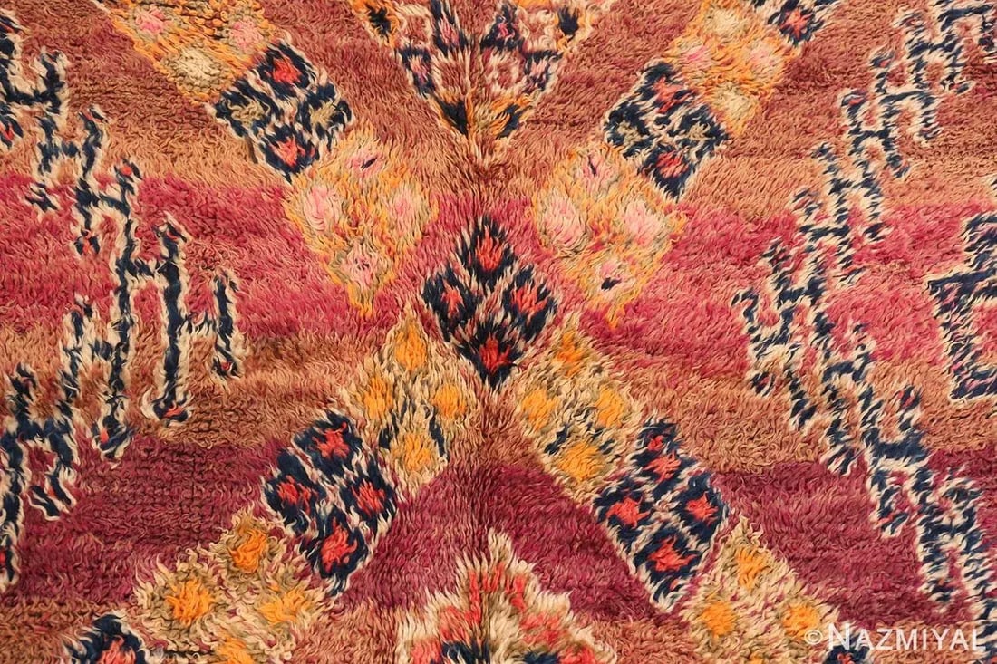 Nazmiyal Collection Vintage Folk Art Moroccan Rug - 8