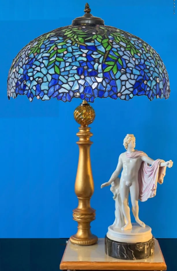Vintage Kister Scheibe-Alsbach Porcelain Apollo Belvedere Porcelain Table Lamp - 9