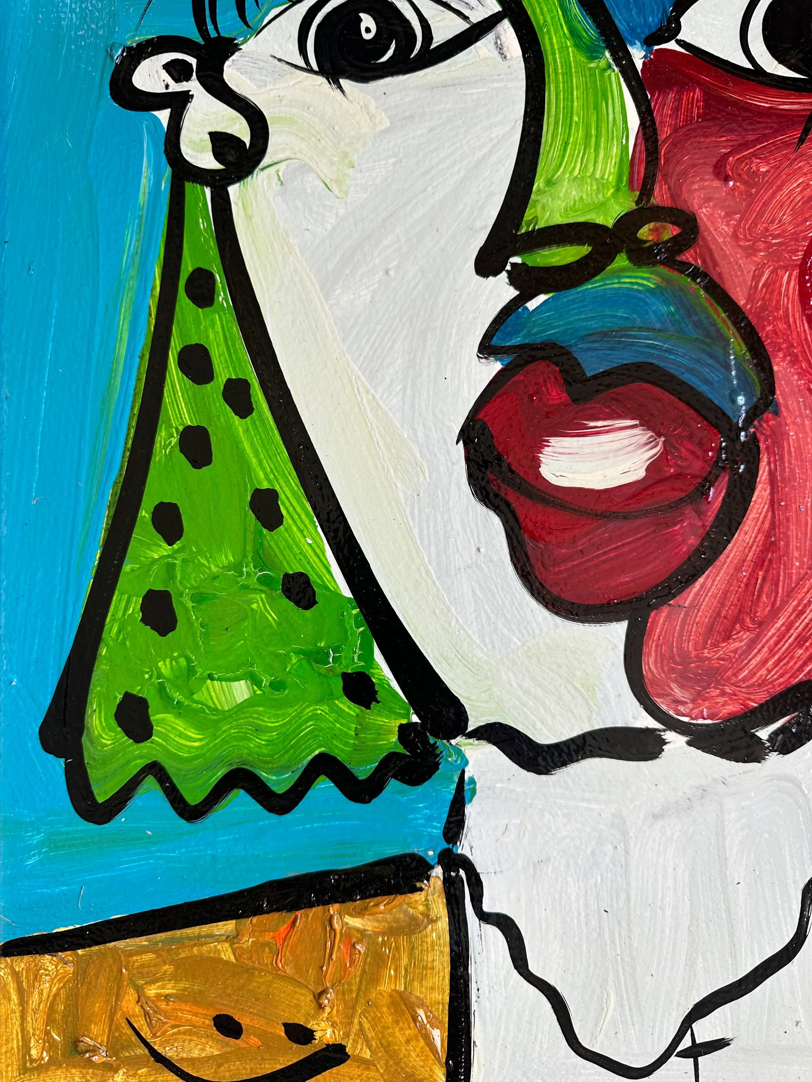 1974 Picasso Style Painting by Peter Keil, Framed - 7
