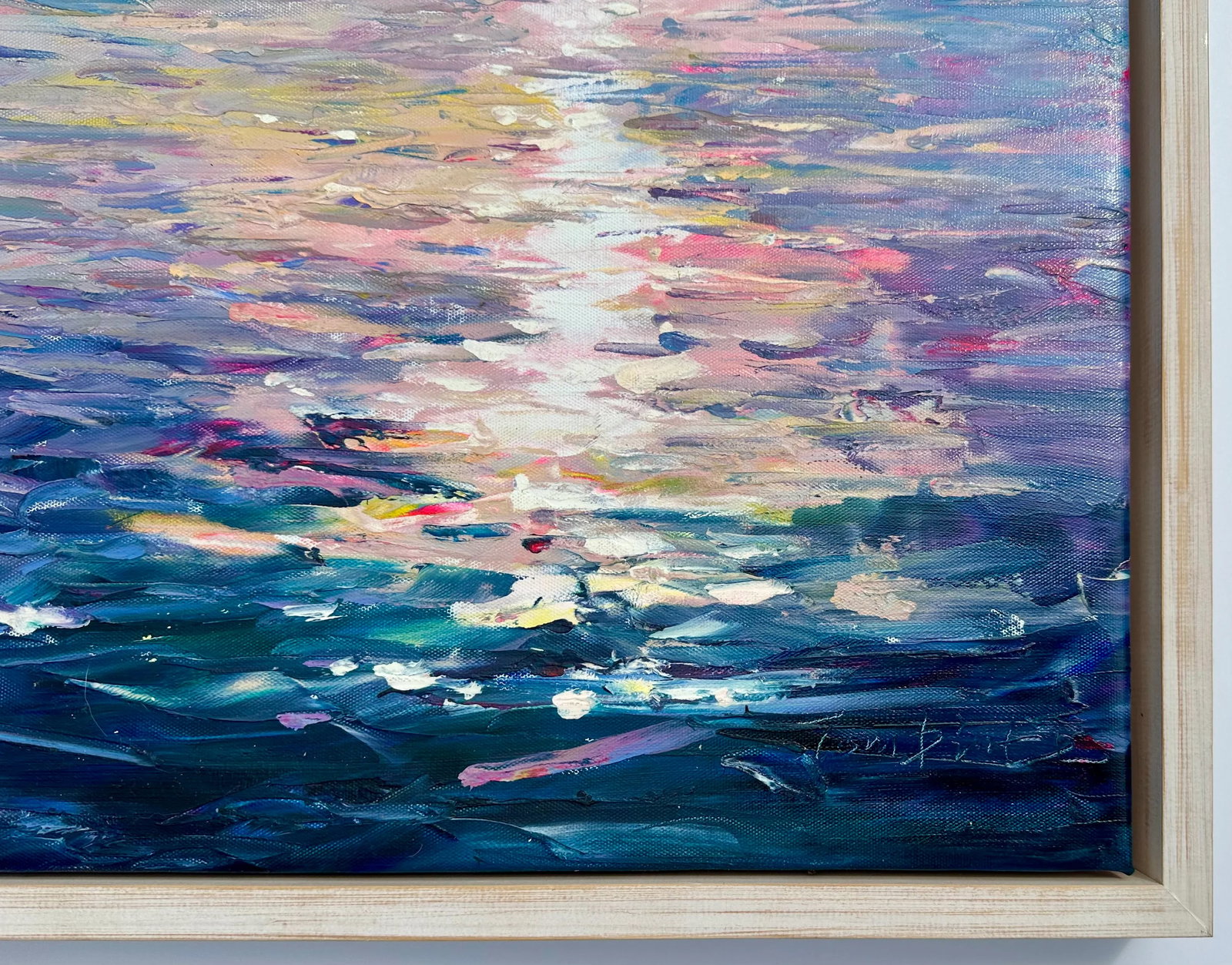 20th Century Contemporary Coastal Painting by Tom Pinte, Framed - 3
