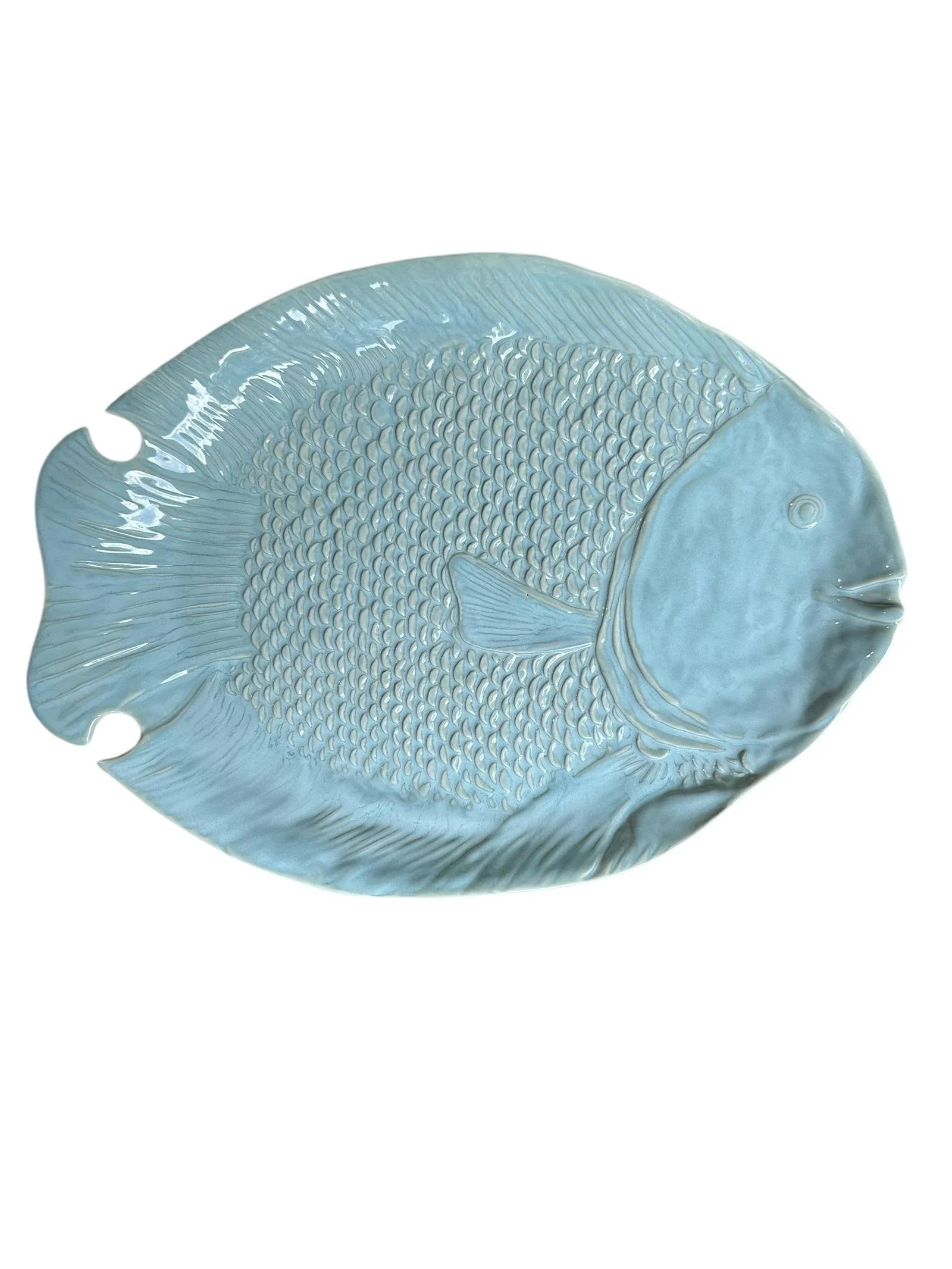 Late 20th Century Pottery Barn Large Blue Fish Platter - 10