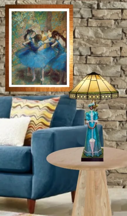 Vintage Claude Le Clerc Sculpture Table Lamp: Stately Lady With a Parasol - 5