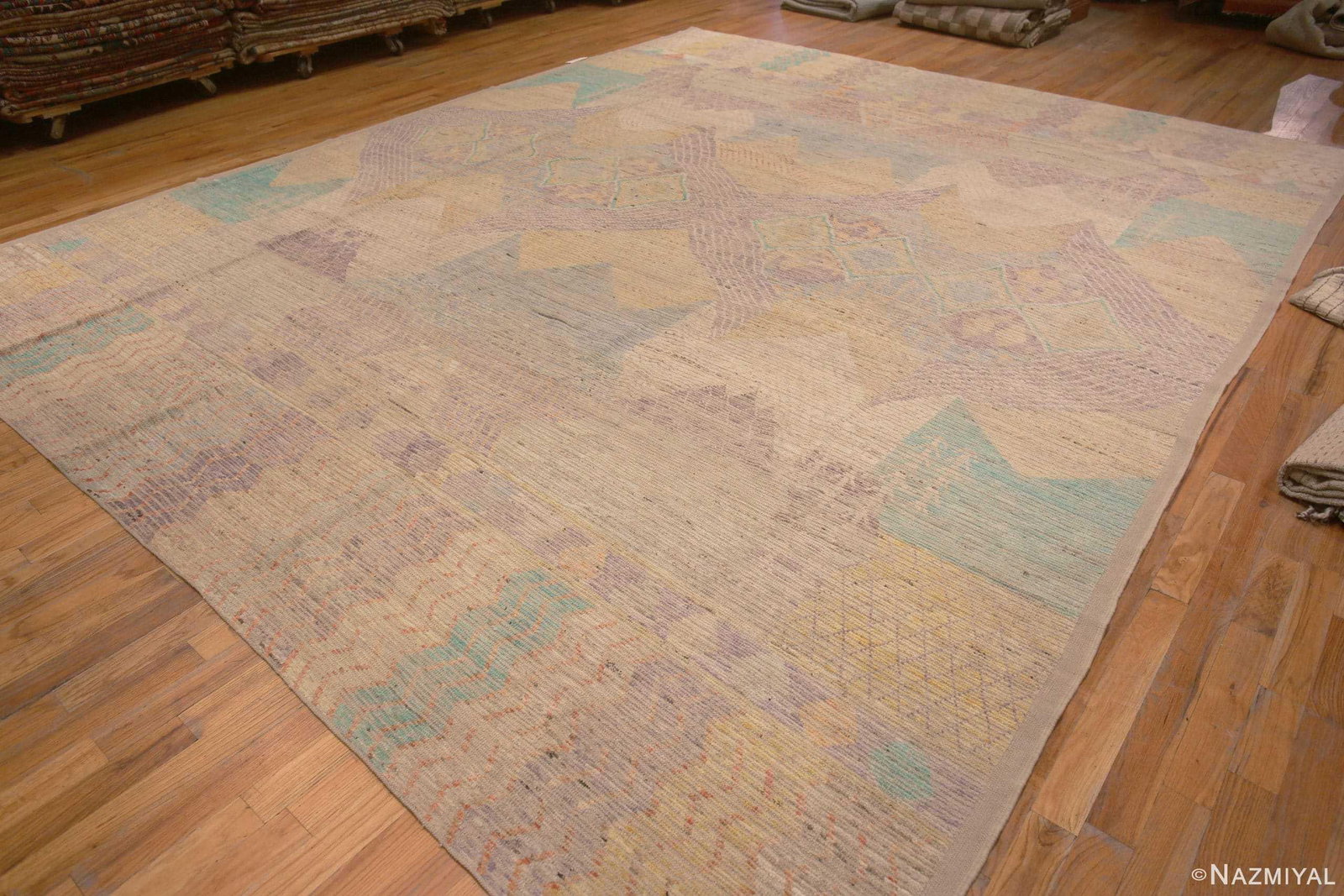 Nazmiyal Collection Handmade Wool Pile Casual Tribal Design Modern Area Rug - 2