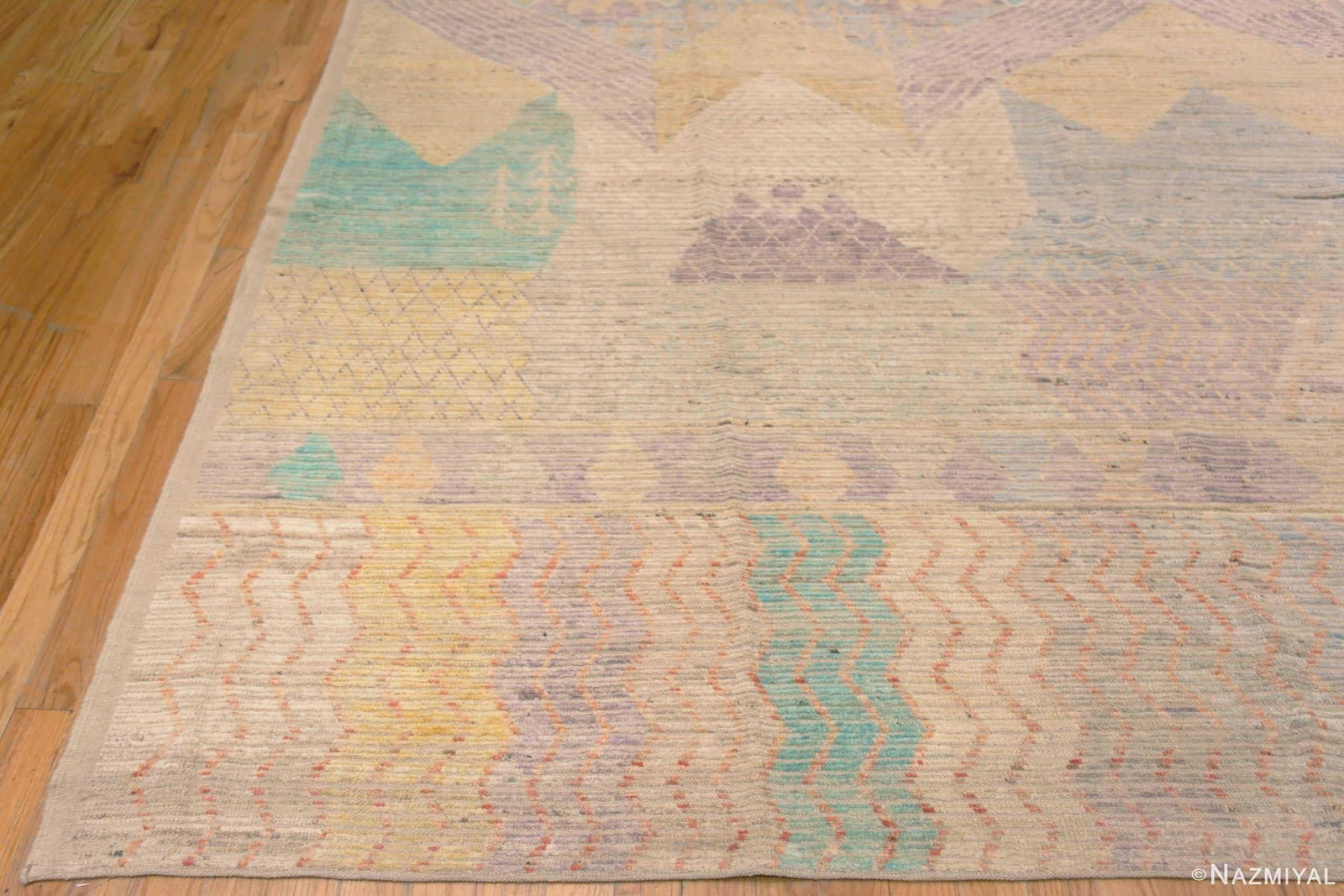Nazmiyal Collection Handmade Wool Pile Casual Tribal Design Modern Area Rug - 6