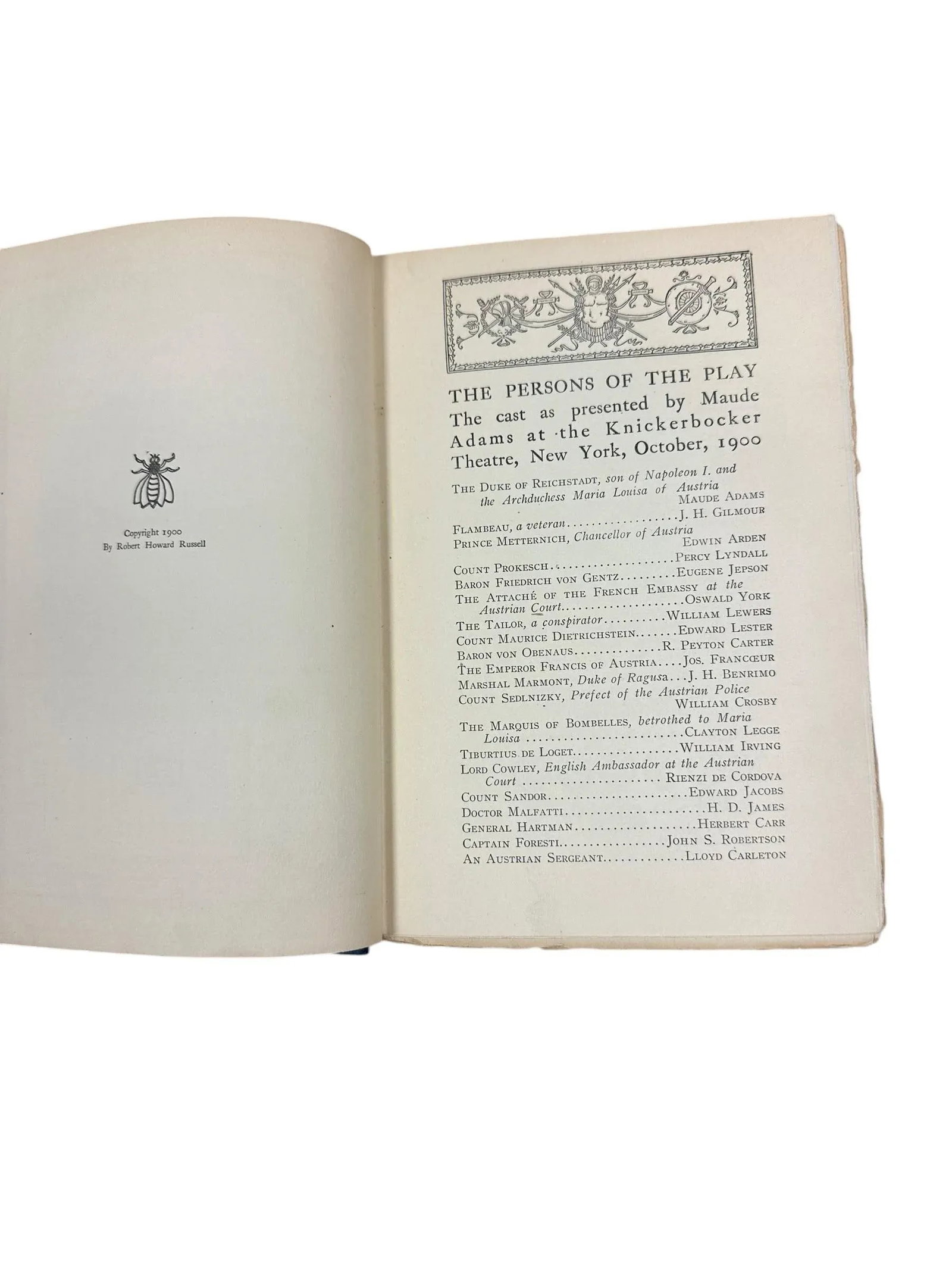 Antique 1900 Hardcover Book L'Aiglon: A Play in Six Acts by Edmond Rostand - 7