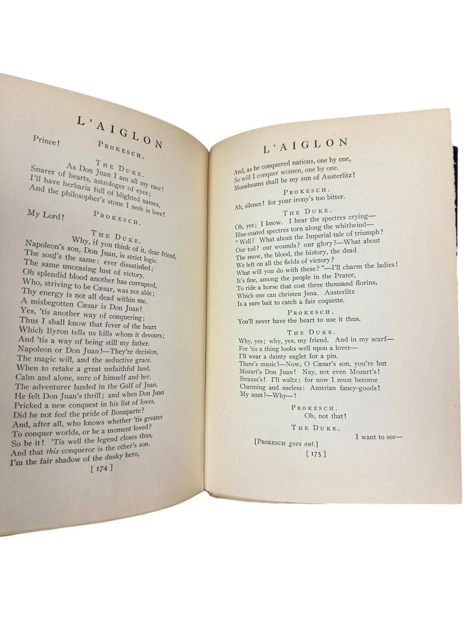 Antique 1900 Hardcover Book L'Aiglon: A Play in Six Acts by Edmond Rostand - 8