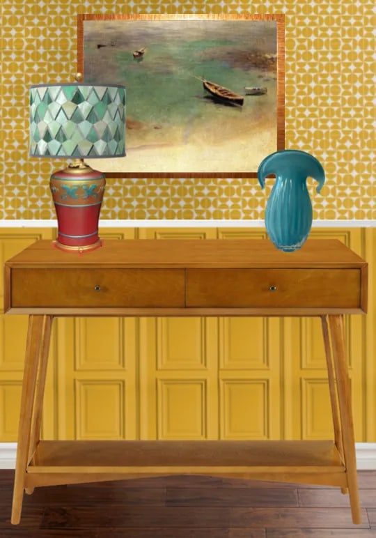 Vintage Griffin Amphora Table Lamp - 11