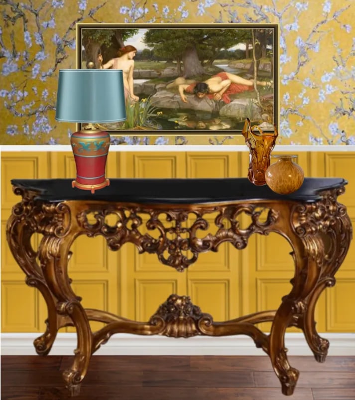 Vintage Griffin Amphora Table Lamp - 5