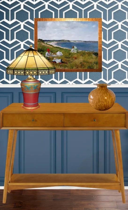 Vintage Griffin Amphora Table Lamp - 7