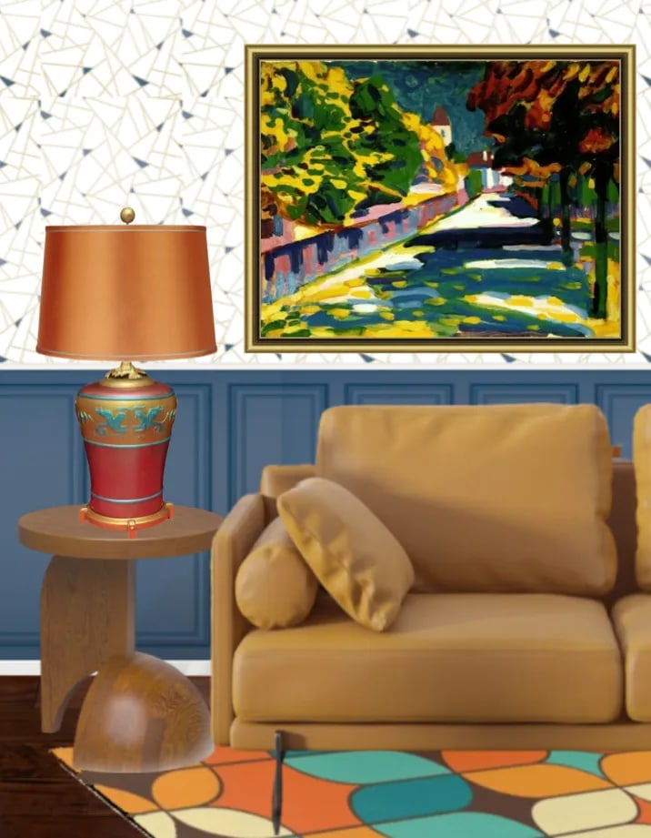 Vintage Griffin Amphora Table Lamp - 9