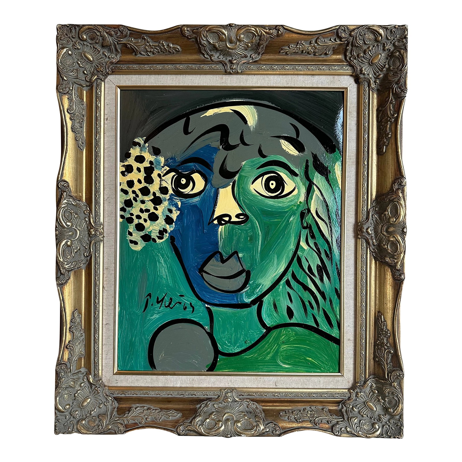 1964 Original Peter Keil Painting Framed: Peter Keil is a German artist that focuses primarily on abstract expressionism. Keil painted with some of the greats including Joan Miró, Pablo Picasso and Andy Warhol, to name a few. This is a