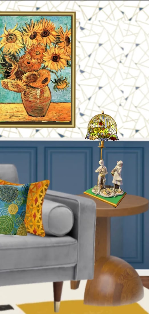 Capodimonte Porcelain Boy Playing the Bag Pipes With His Sister Table Lamp - 8