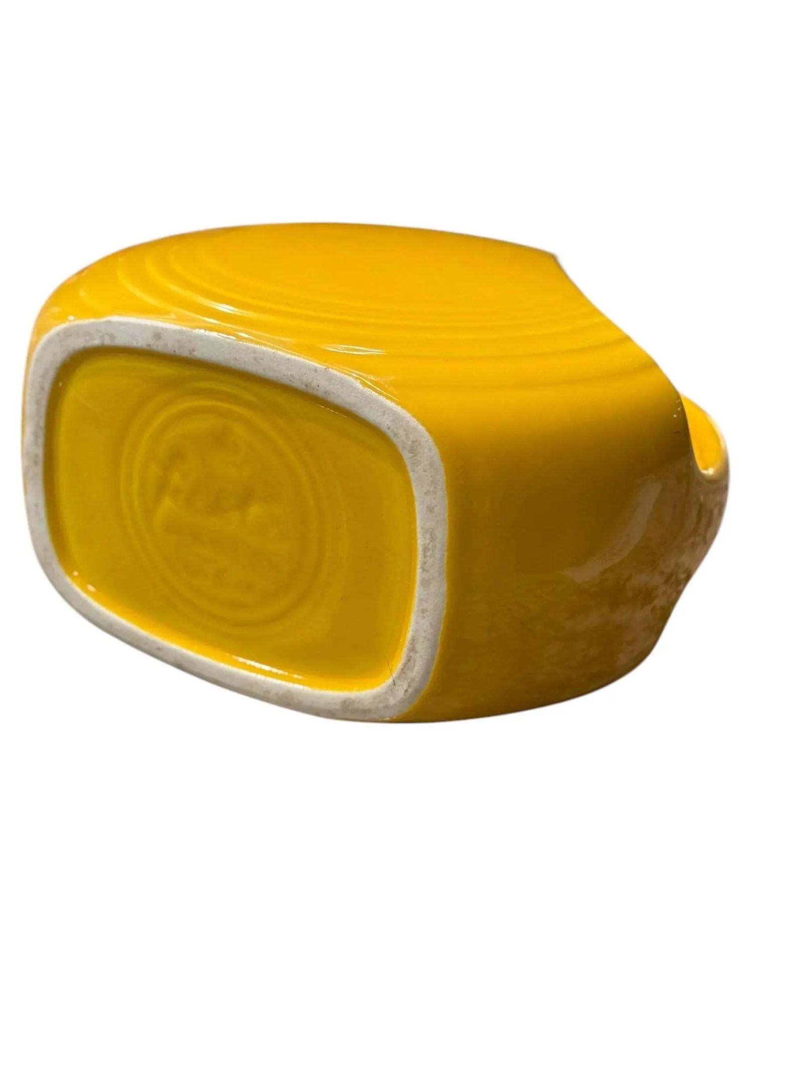1940 Fiesta Yellow Disc Juice Pitcher - 6
