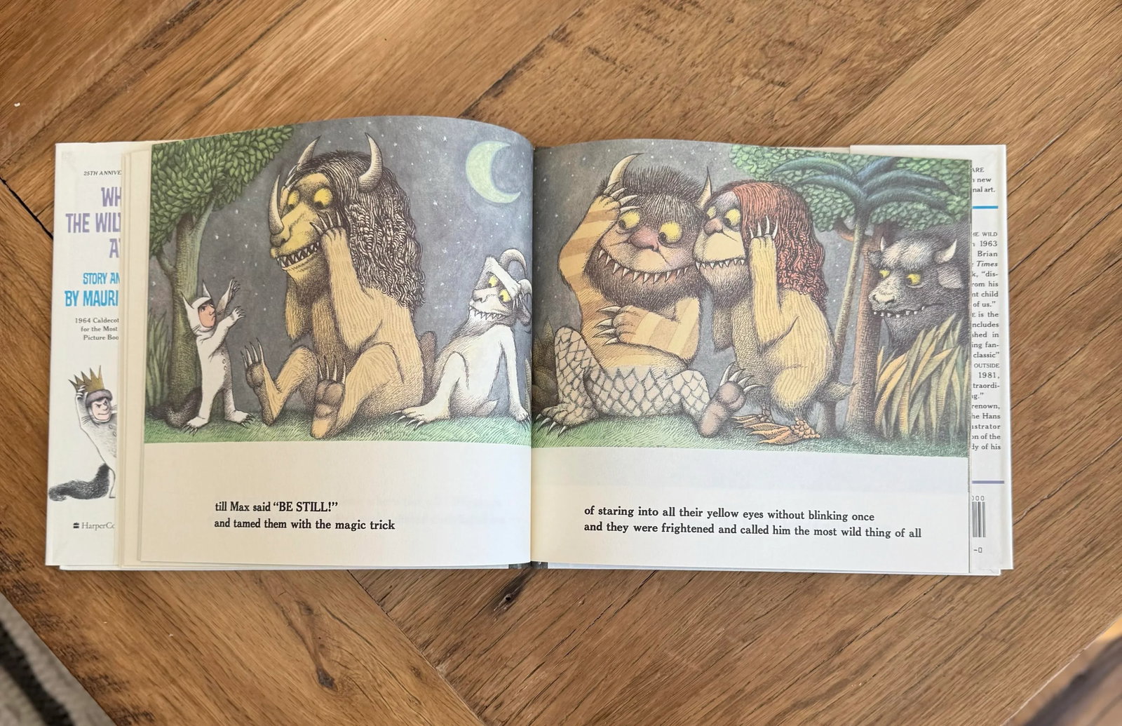 1988 Maurice Sendak Hardcover Children's Book Where the Wild Things Are 25th Anniversary Edition - 10