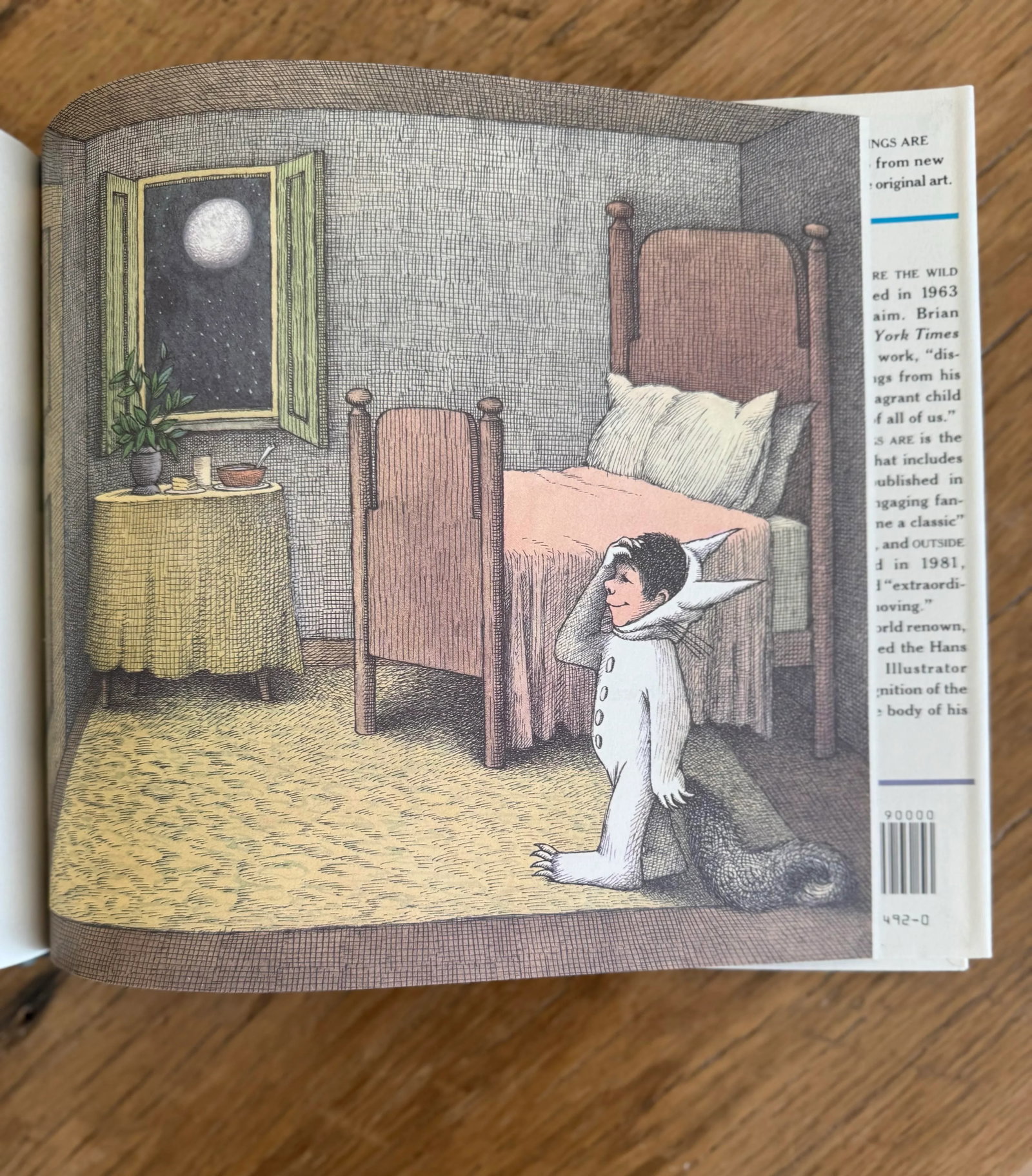 1988 Maurice Sendak Hardcover Children's Book Where the Wild Things Are 25th Anniversary Edition - 6