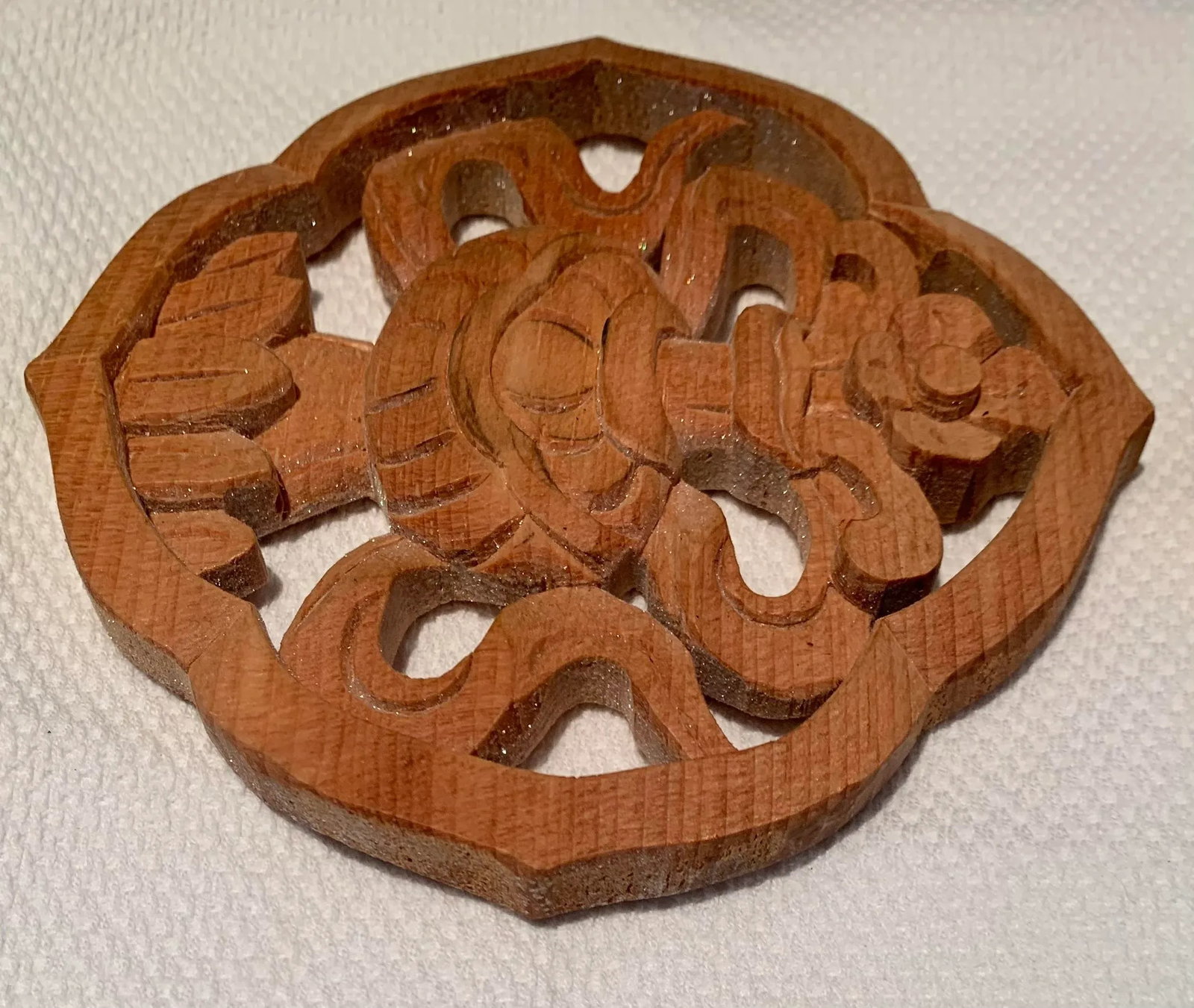 Mid 20th Century Wood Trivets- Set of 8 - 5
