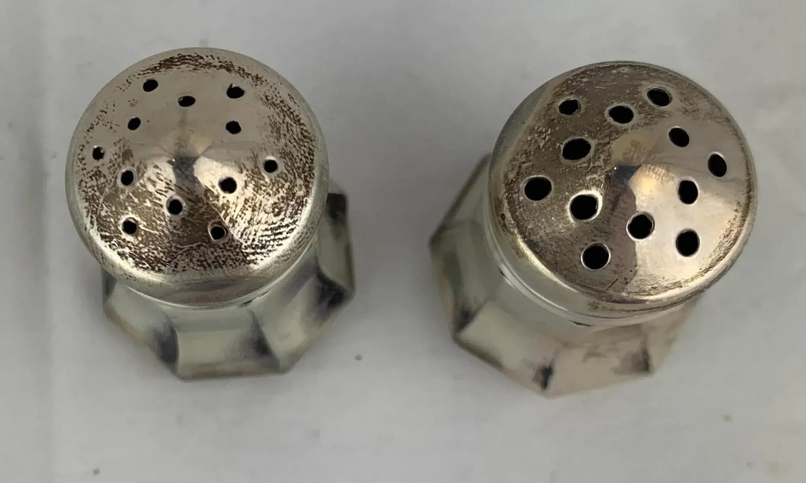 Vintage Cartier Sterling Silver Salt and Pepper Shakers- Set of 4 - 4