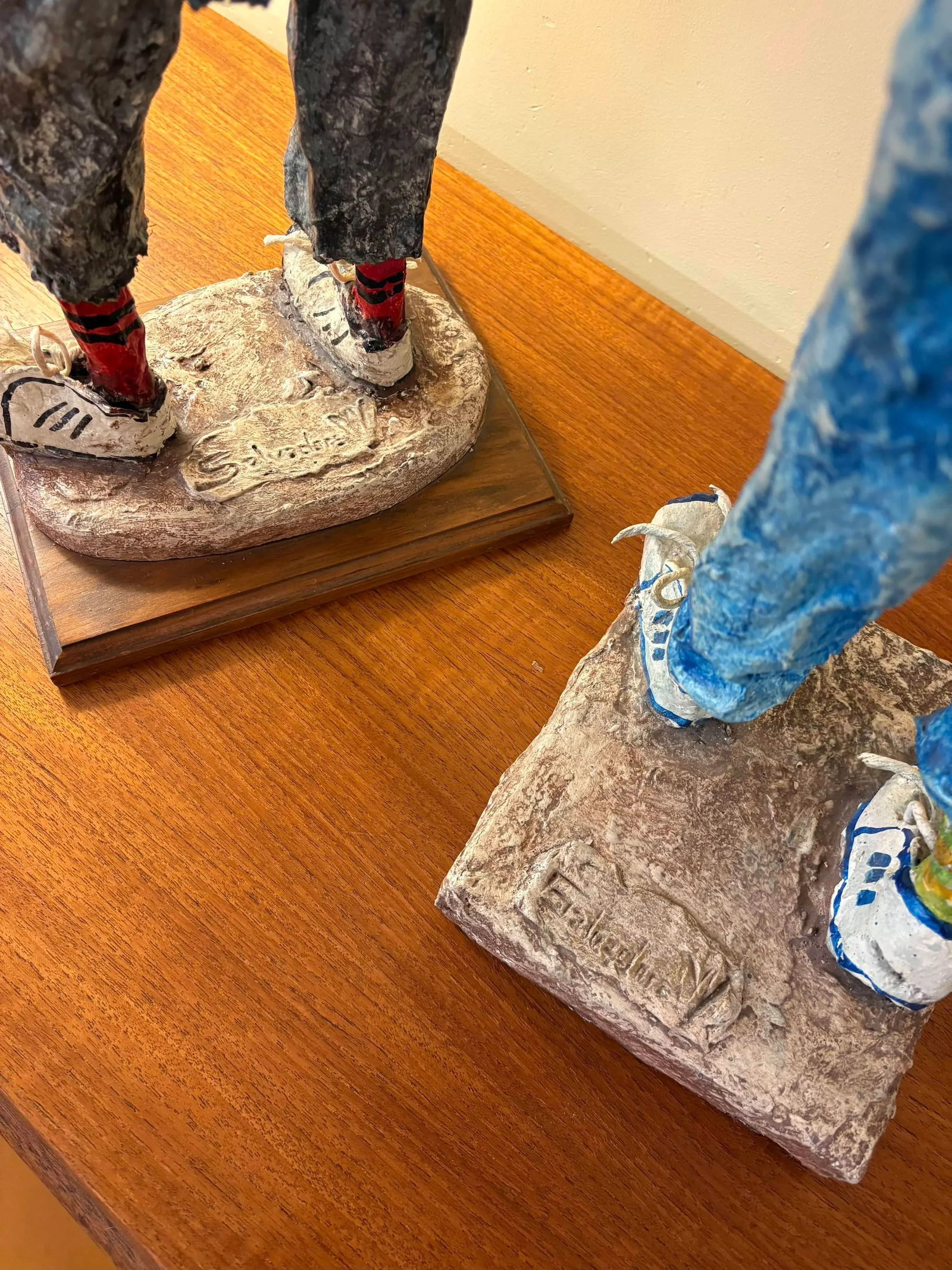 Whimsical Papier-Mâché Clown Figurines – Unique Handmade Art - 11