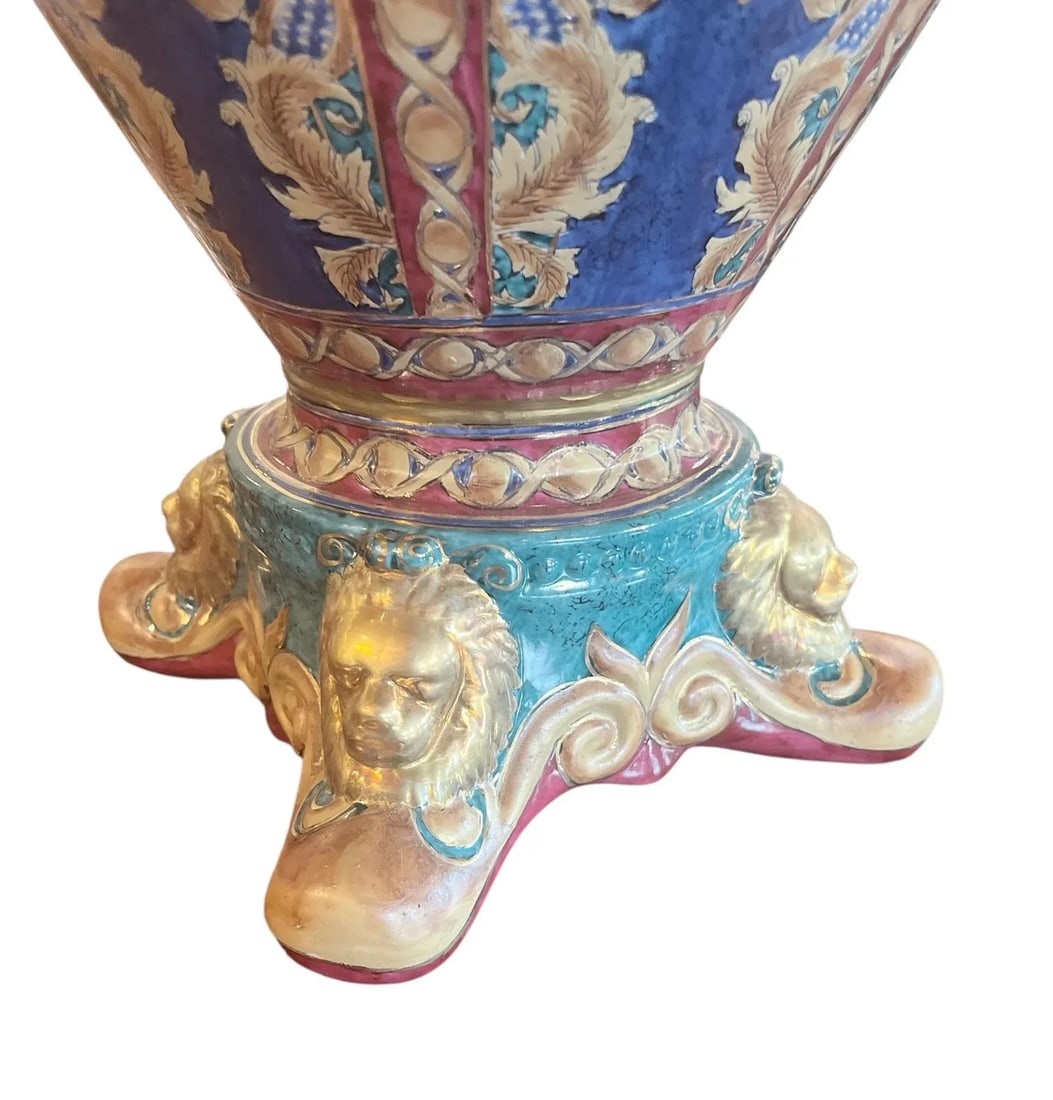 Oriental Accents Very Large Lidded Vases - A Pair - 8