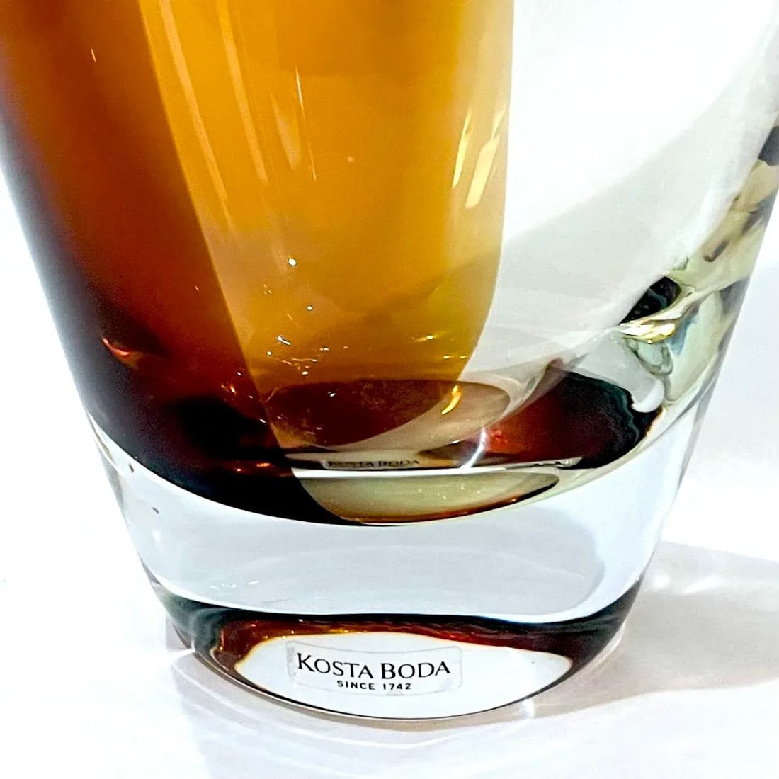 1990's Kosta Boda "Tobago" Vase by Kjell Engman - Signed - 9