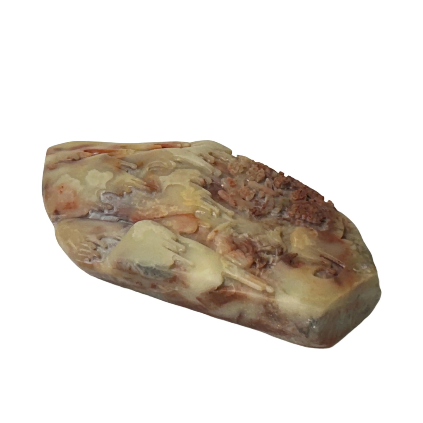 Chinese Shou Shan Stone Carved Tree Scenery Display Figure - 10