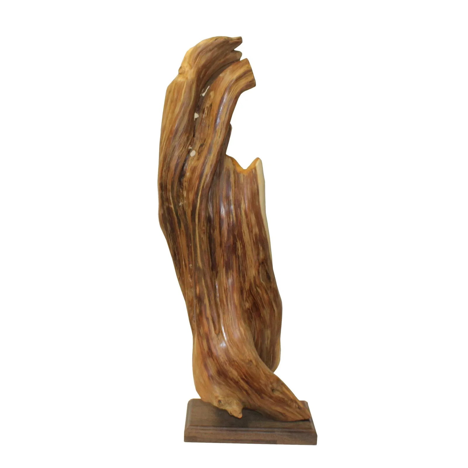 Chinese Cypress Wood Carved Bodhisattva Kwan Yin Tara Statue - 4
