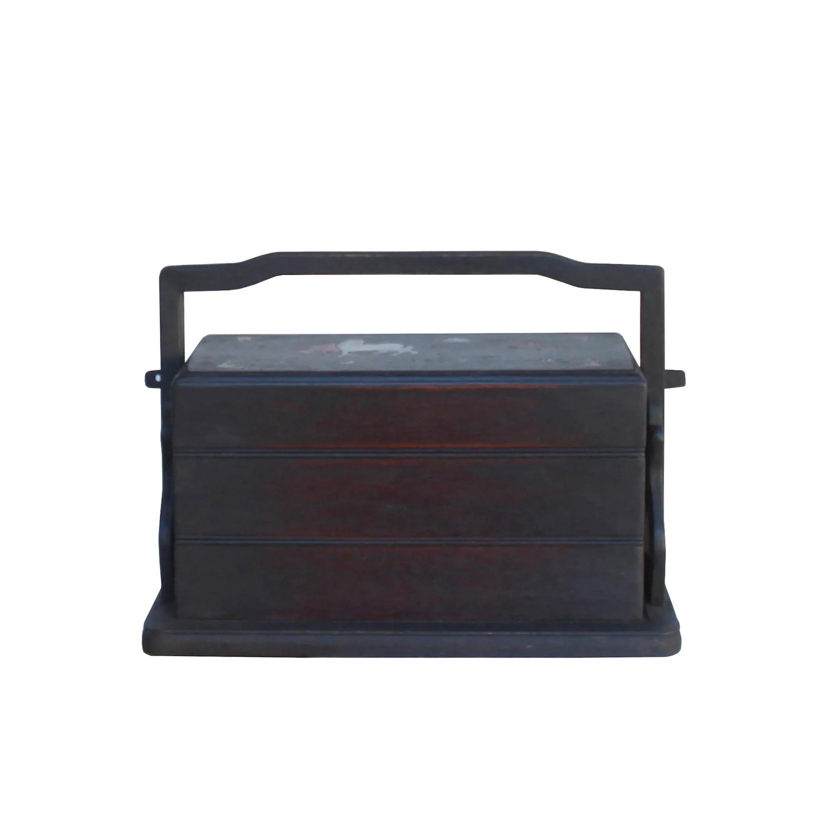 Traditional Chinese Multi Tray Wood Basket Box - 5