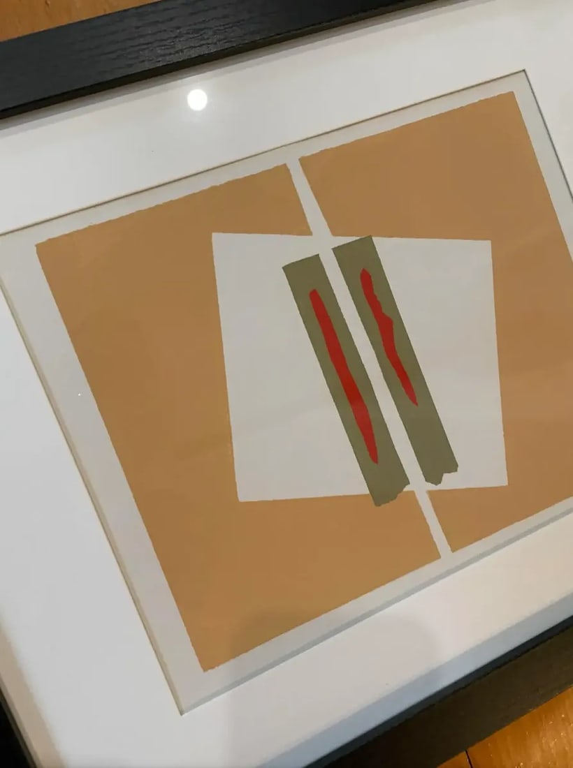 Barbara Beck 1969 Framed & Matted Woodblock Print, Limited Edition of 20 - Original Matt in Black Wo - 4