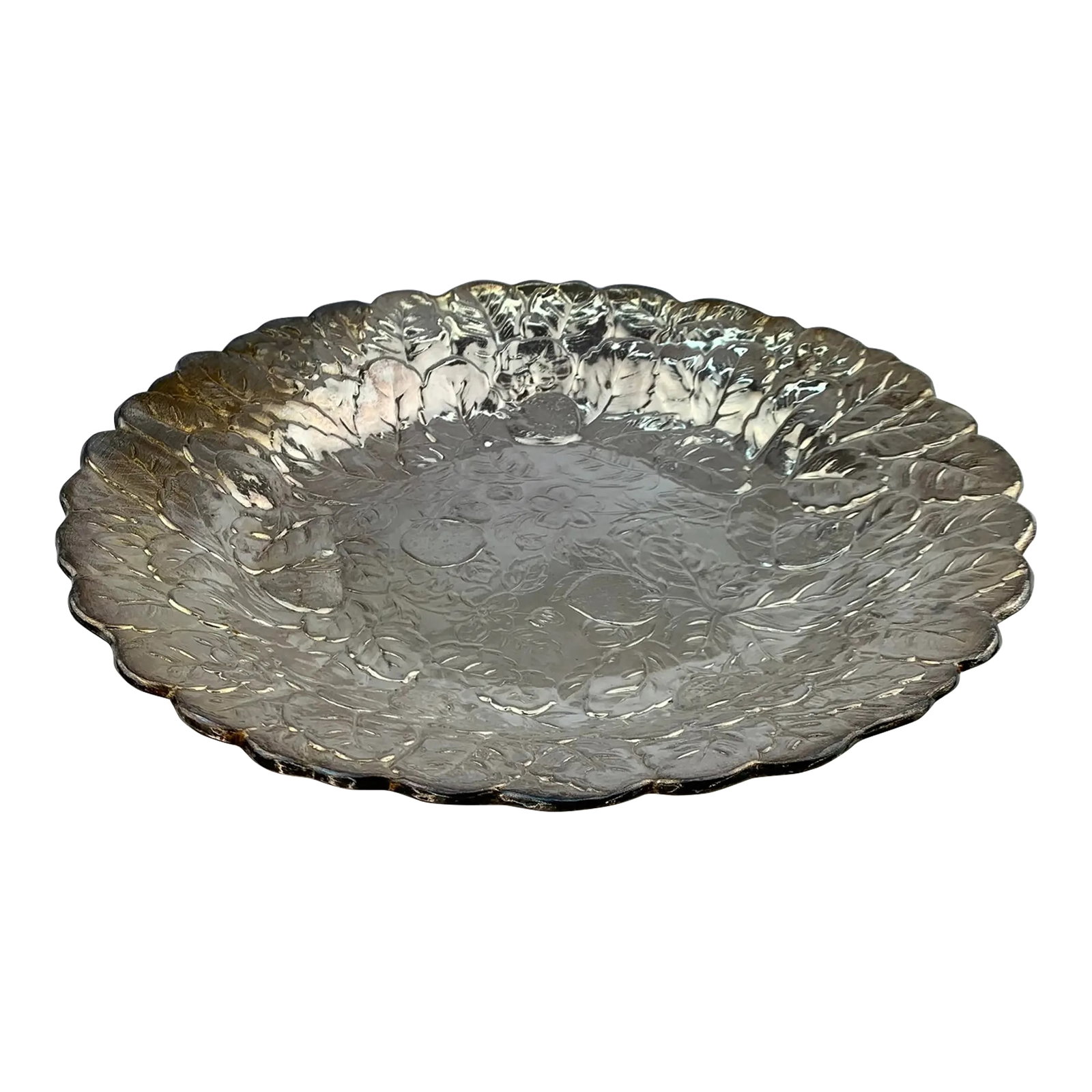 1960s Vintage Silverplate Leaf Serving Platter (1 of 9)