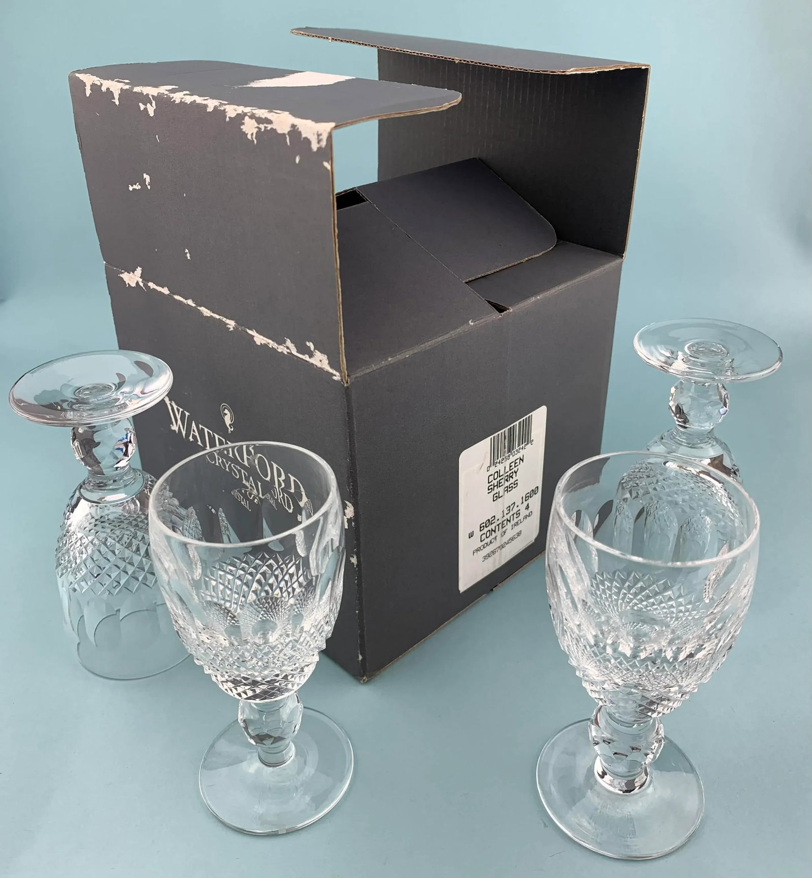 Vintage Waterford Colleen Sherry Glasses, Set of 4 - 7