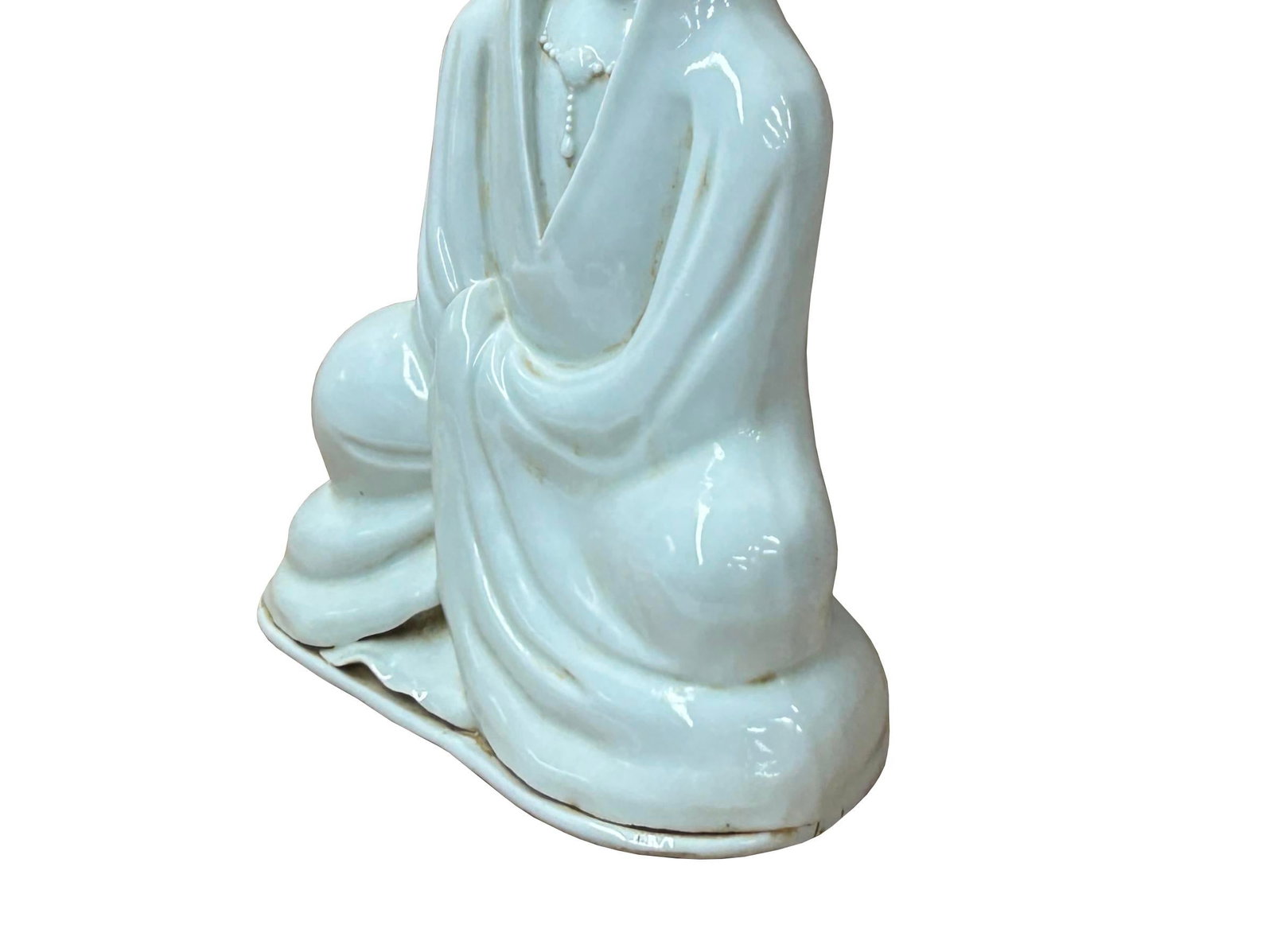 Dehua Blanc De Chine White GuanYin Bodhisattva Porcelain Statue - 3