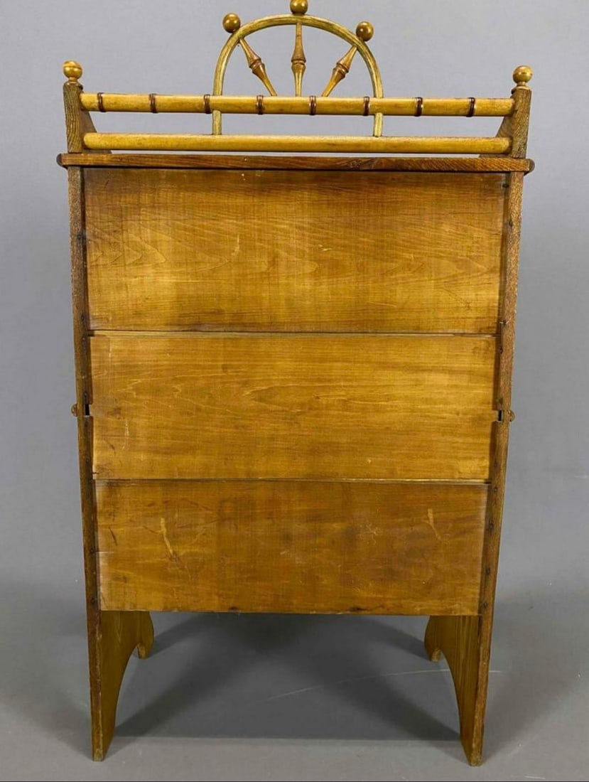 Antique 19th Century Aesthetic Movement English Faux Bamboo Child's Secretary Desk in the Style of - 7