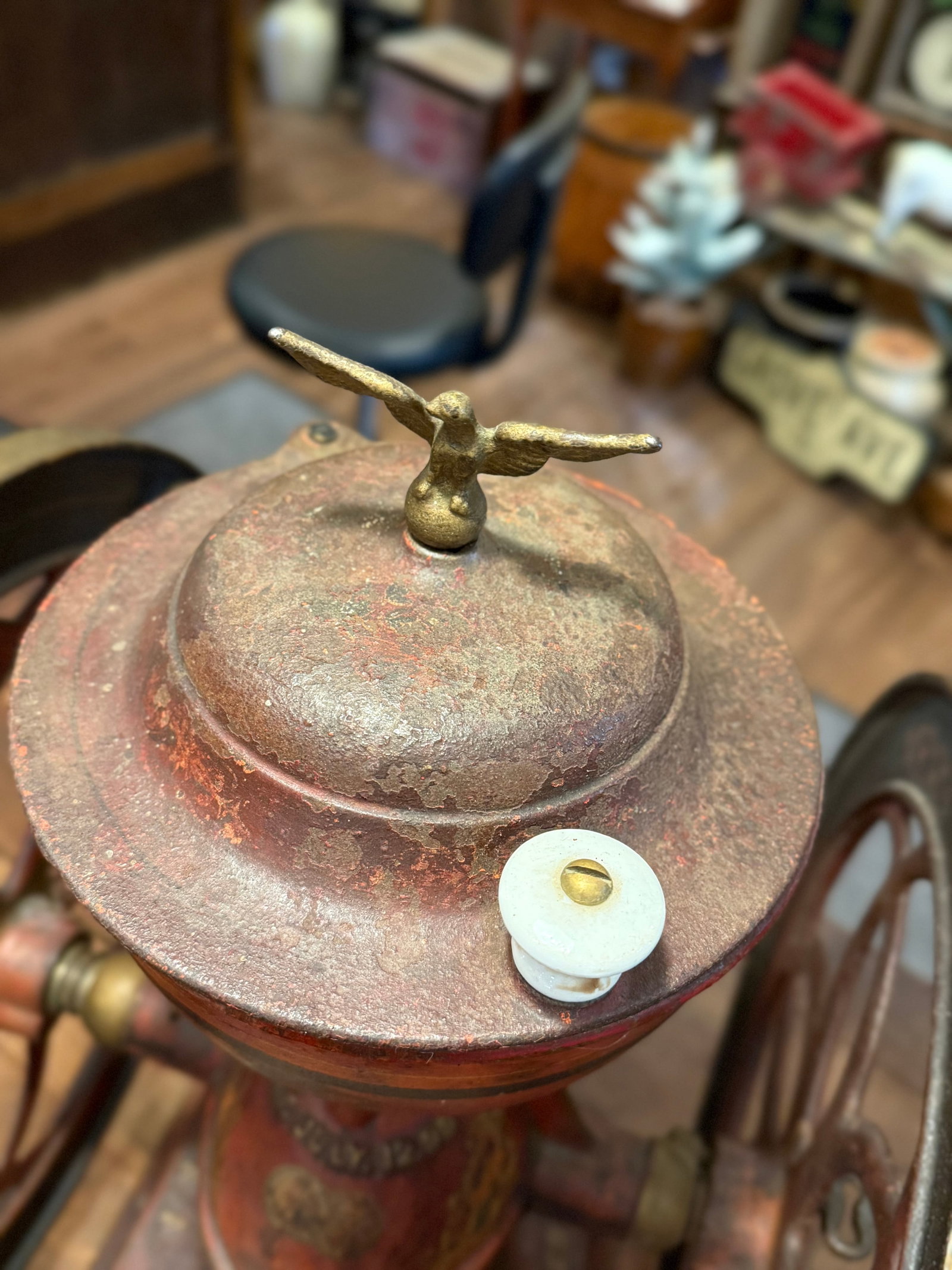 Antique Original Enterprise MFG Co. Cast Iron Coffee Grinder- Model No. 7 - 12