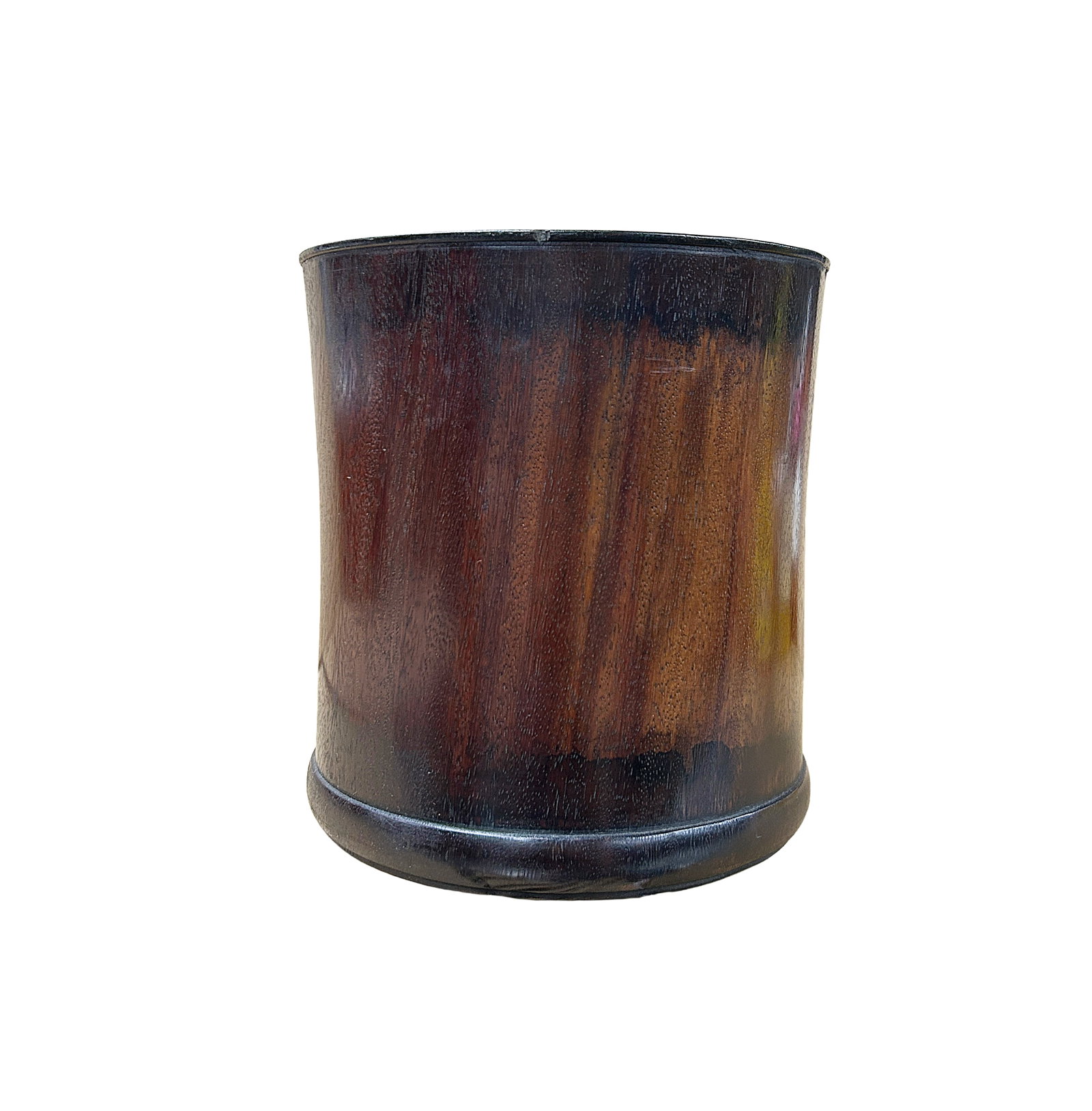 Chinese Rosewood Natural Patina Brush Pen Holder Art - 6