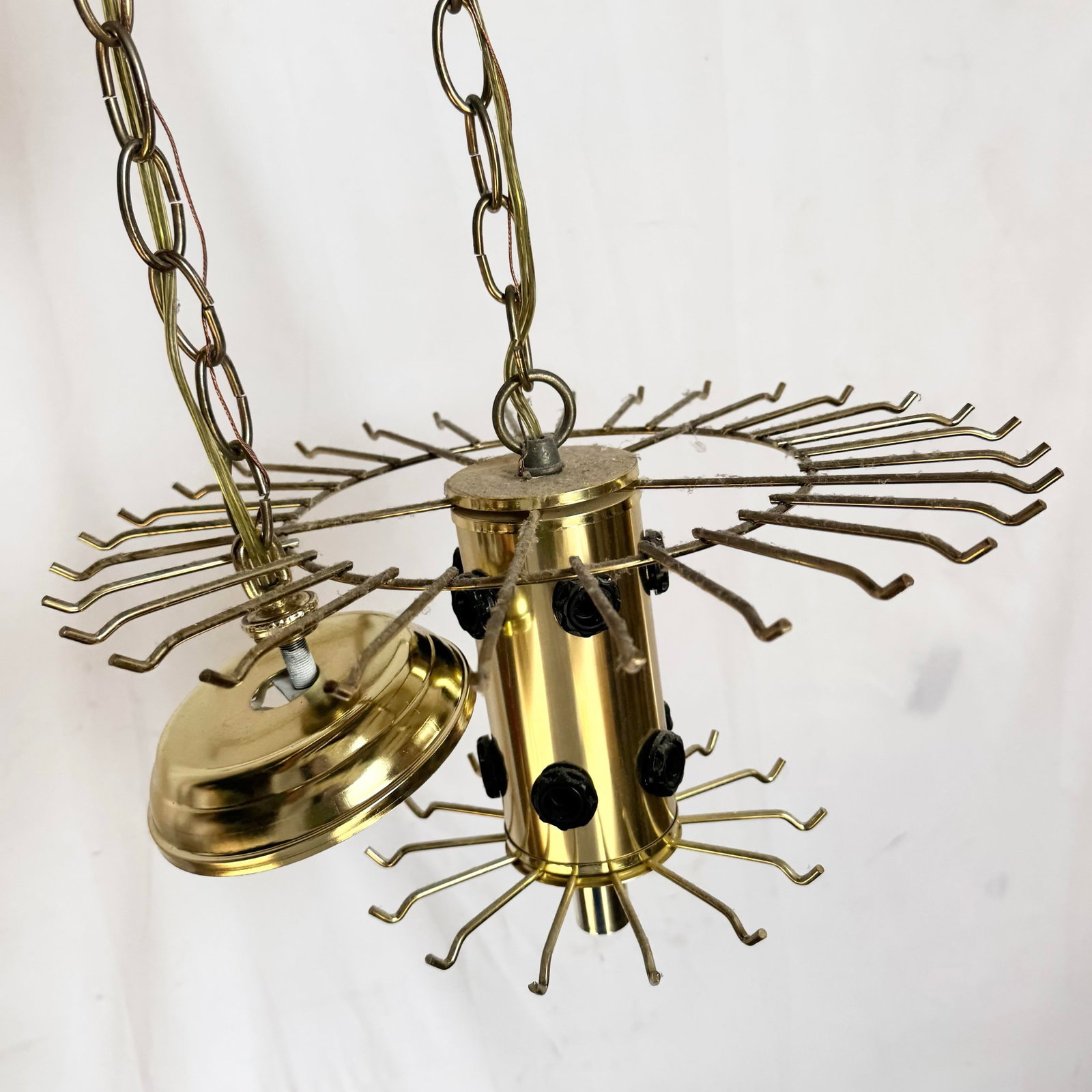 Art Deco Two Tear Lucite Chandelier - 9