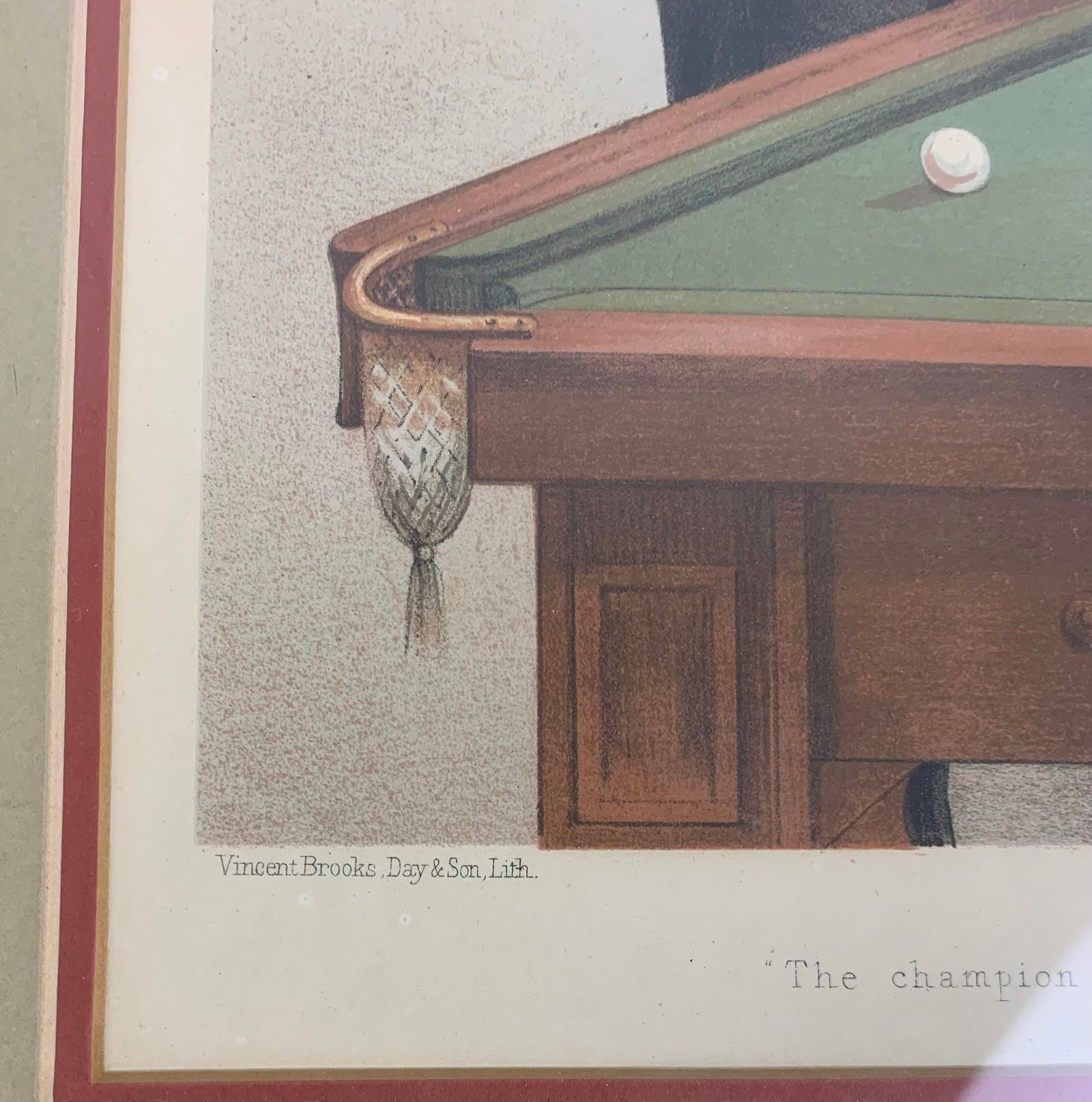 Antique Framed Vanity Fair English Billiard Prints, Set of 2 - 5